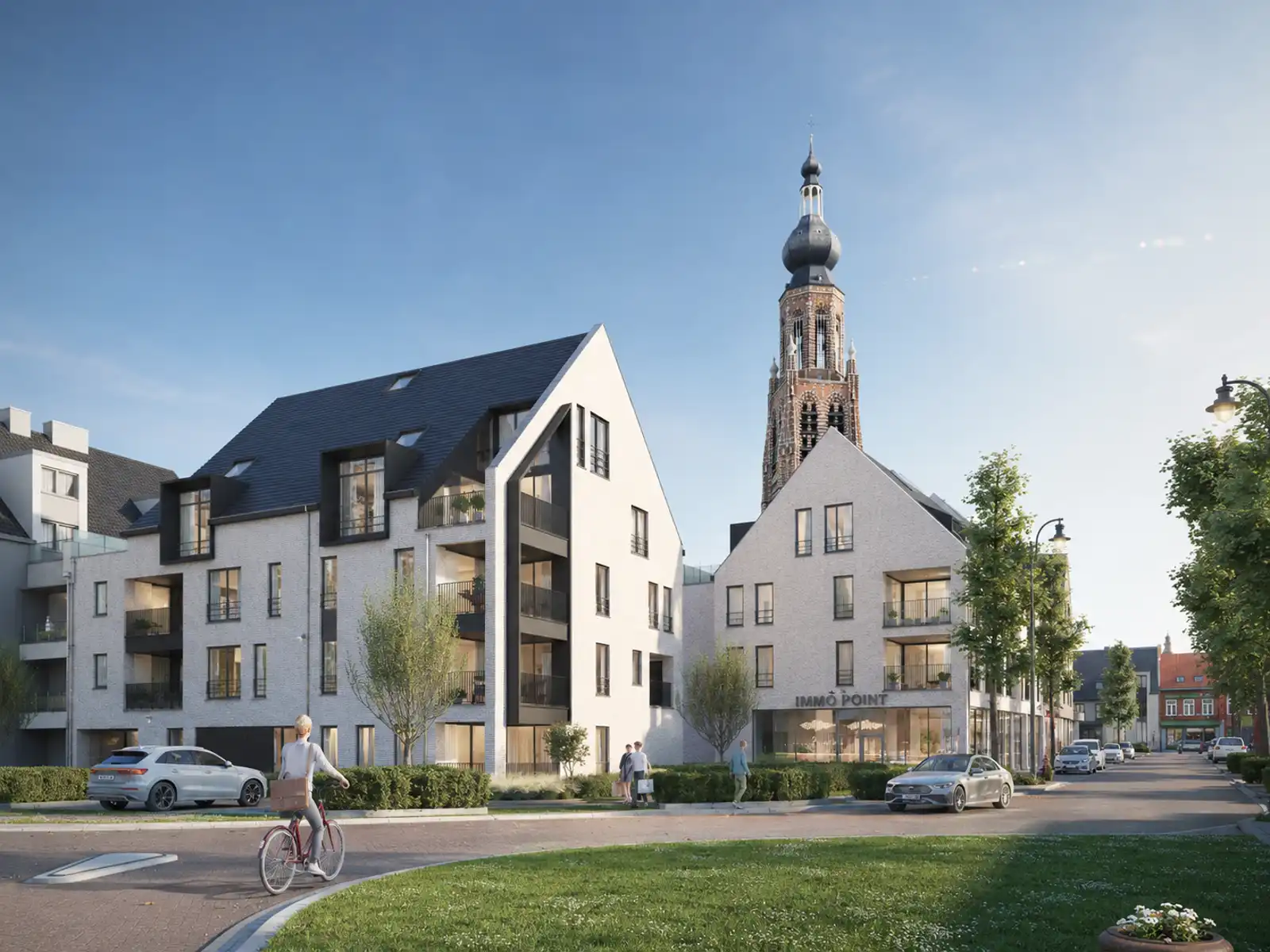 De Tram B3.2 - Duplex penthouse van 166,50m² op de 3de verdieping met 2 slaapkamers en terras. foto 5