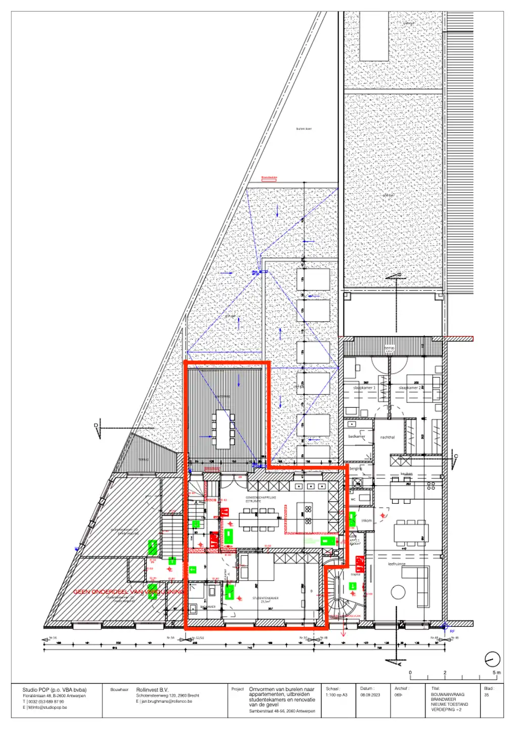 Nieuwbouw Opbrengsteigendom, 6 Studentenkamers op Toplocatie foto 14