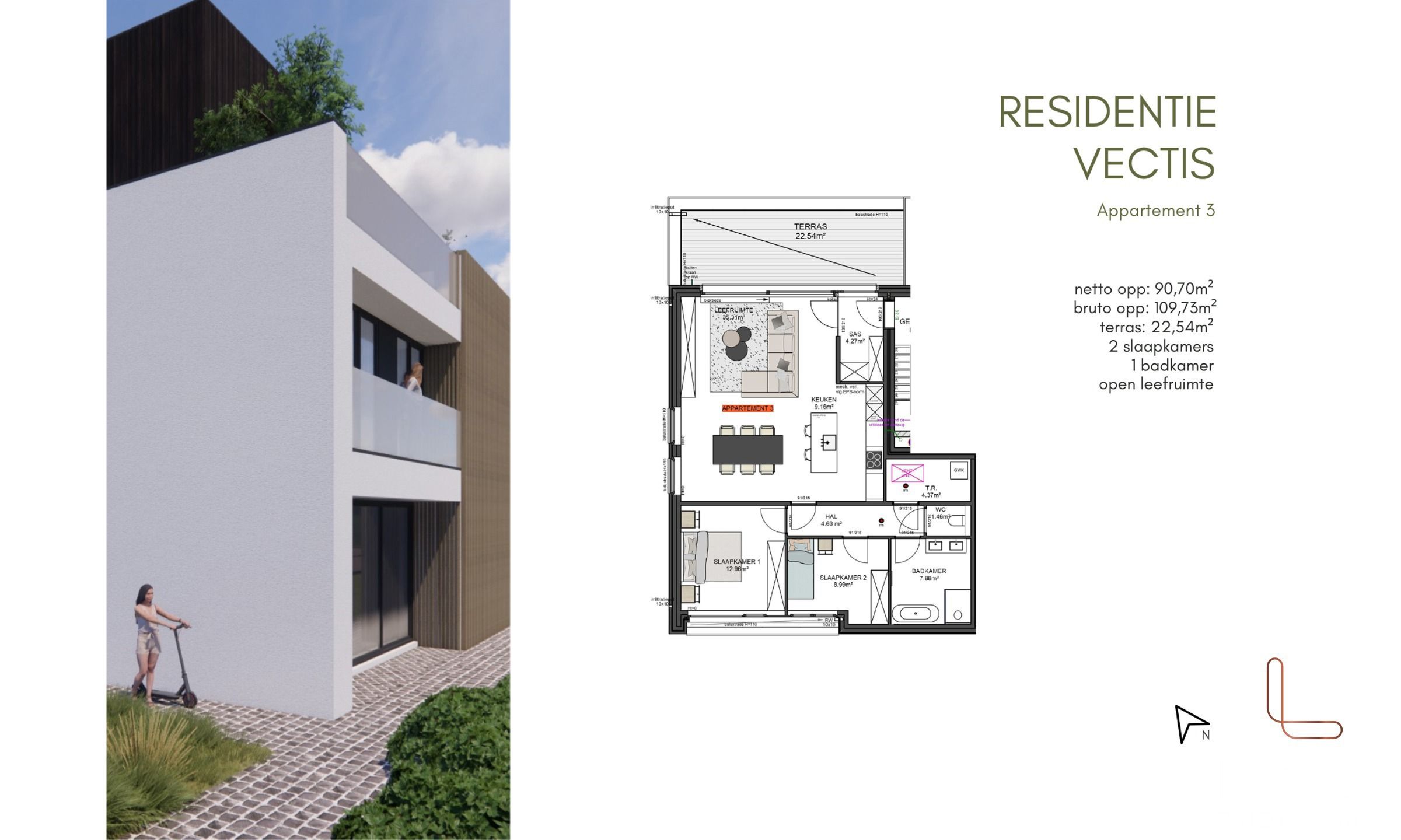 Appartement te koop Staatsbaan 65/app  3 - 3545 Halen