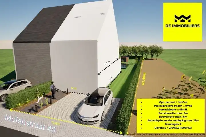 Grond te koop Molenstraat 40 - - 1651 Beersel