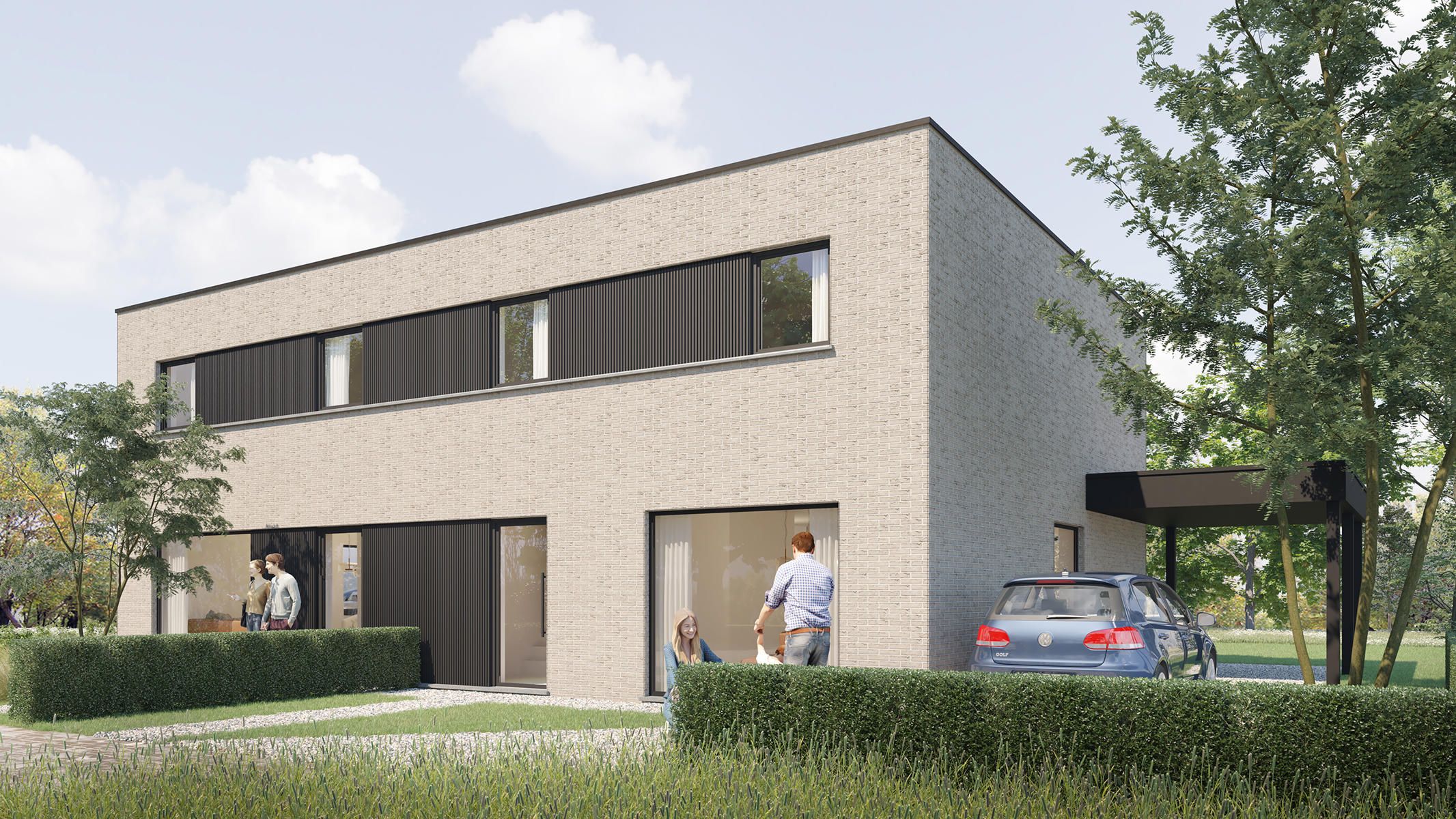 Moderne, halfopen woningen foto 3