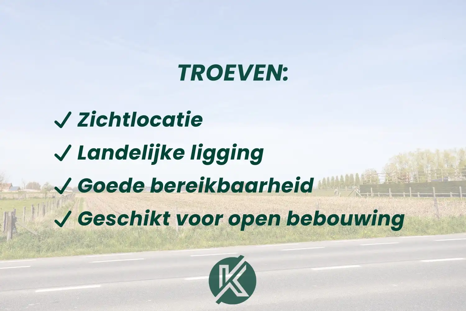 Uitstekend gelegen bouwgrond voor open bebouwing foto 2