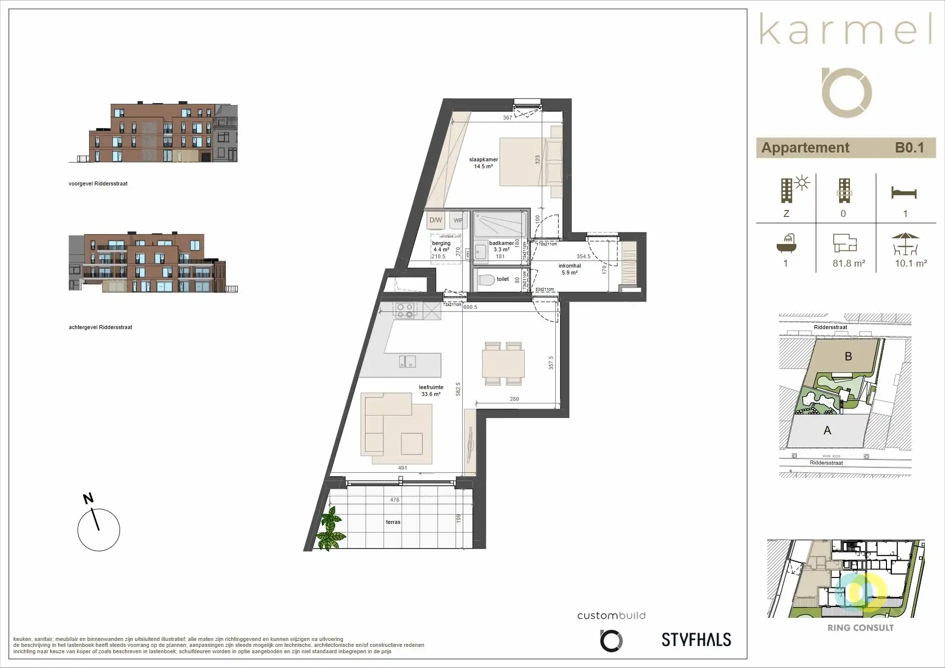 nieuwbouw appartement - 1 Kamer foto 2