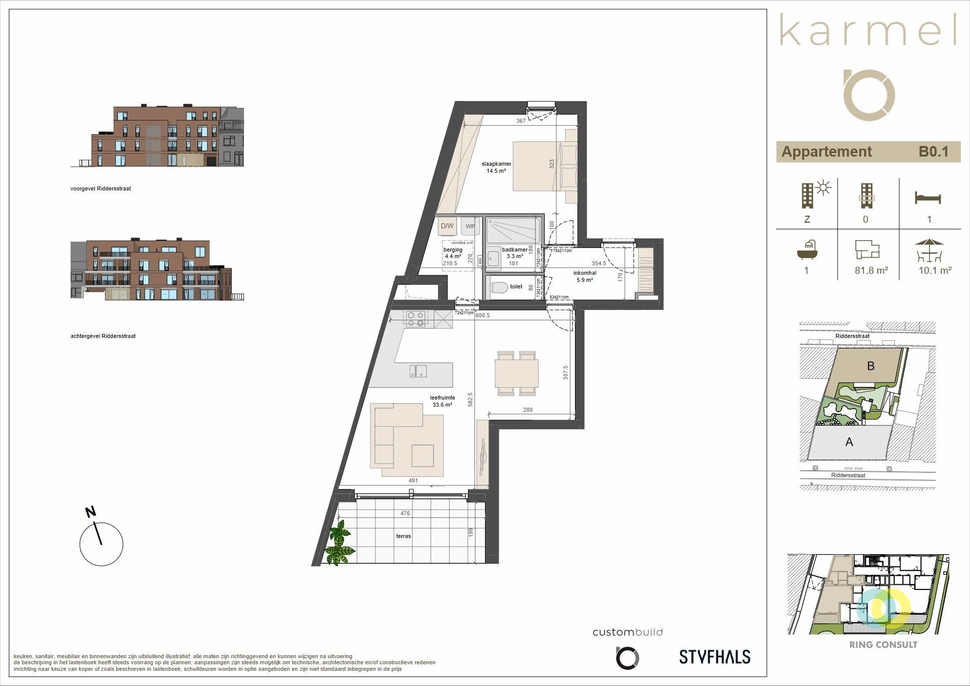 nieuwbouw appartement - 1 Kamer foto 2