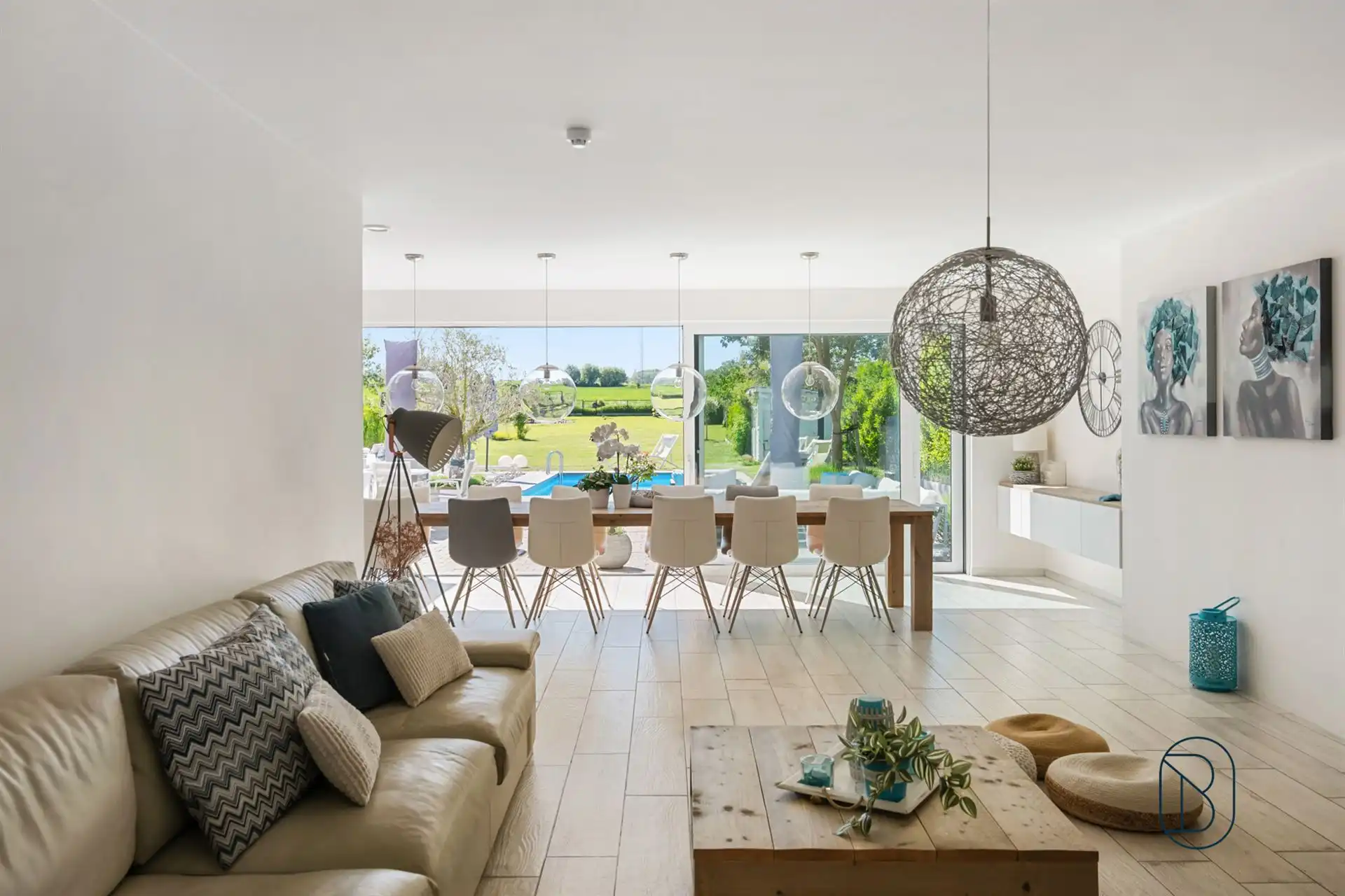 Exclusieve villa met 7 slpk, zwembad en tuin met open zicht foto 7