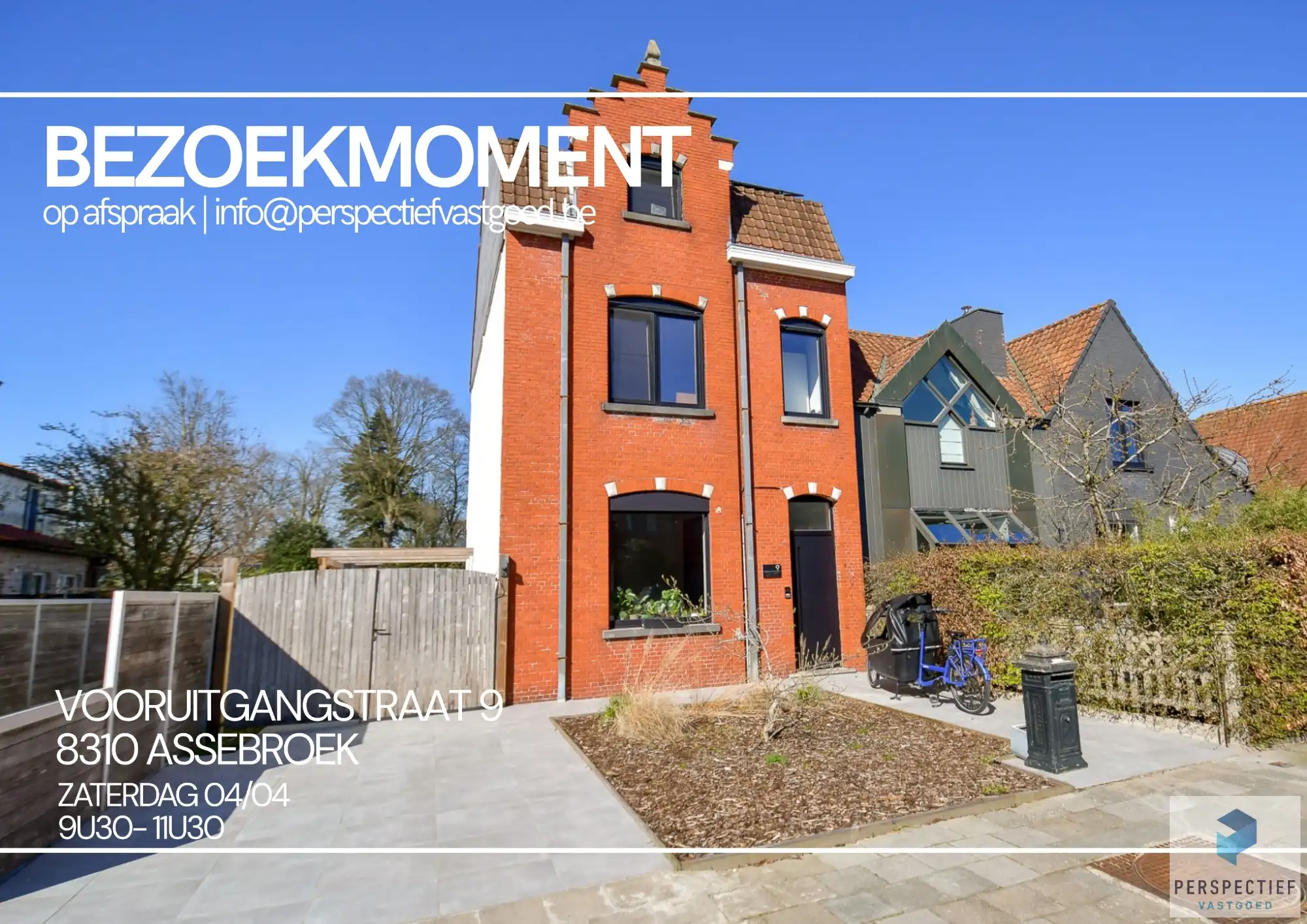 BEZOEKMOMENT ZATERDAG 04/04 VAN 9U30 TOT 11U30 | Ruime mooi gerenoveerde woning met 3 slpk en tuin foto {{pictureIndex}}