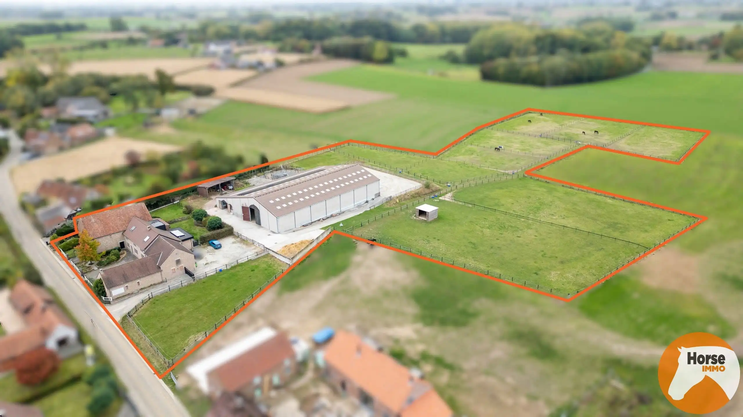 HERNE - Paardenaccommodatie met woning op 2,4ha foto {{pictureIndex}}