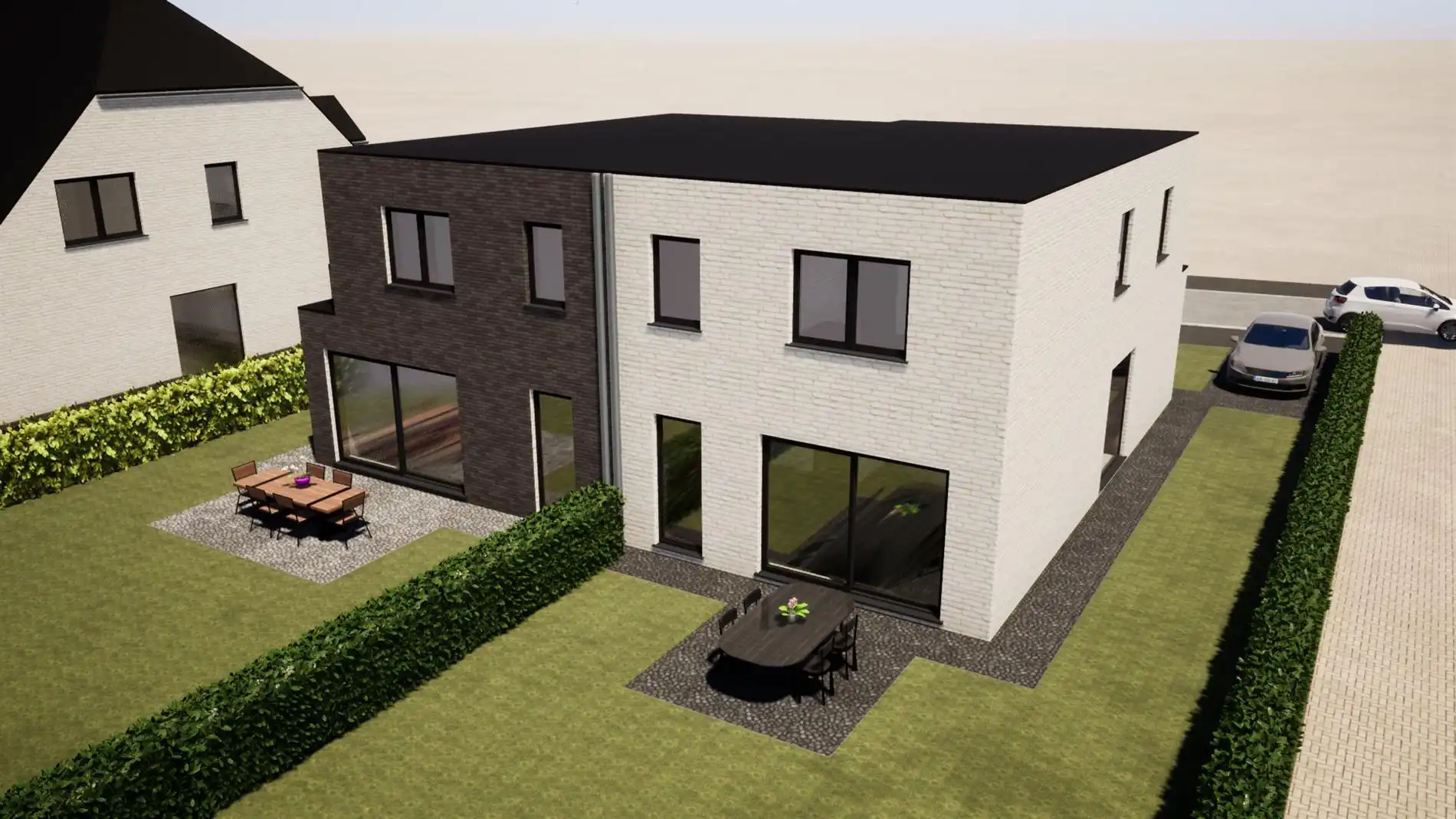 Moderne halfopen nieuwbouwwoning op 537 m² met garage, tuin en 3 slaapkamers foto 3