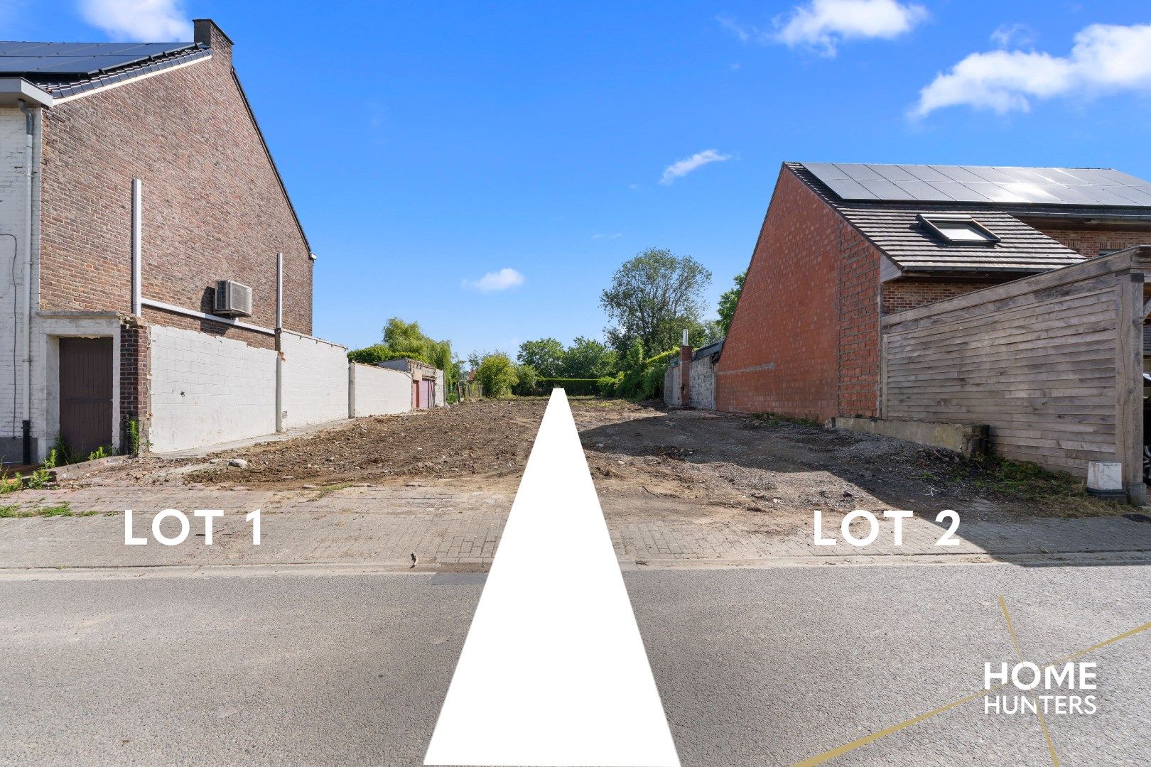 Bouwgrond in Sint-Lievens-Houtem 882 m² of 2x 441 m² foto 2