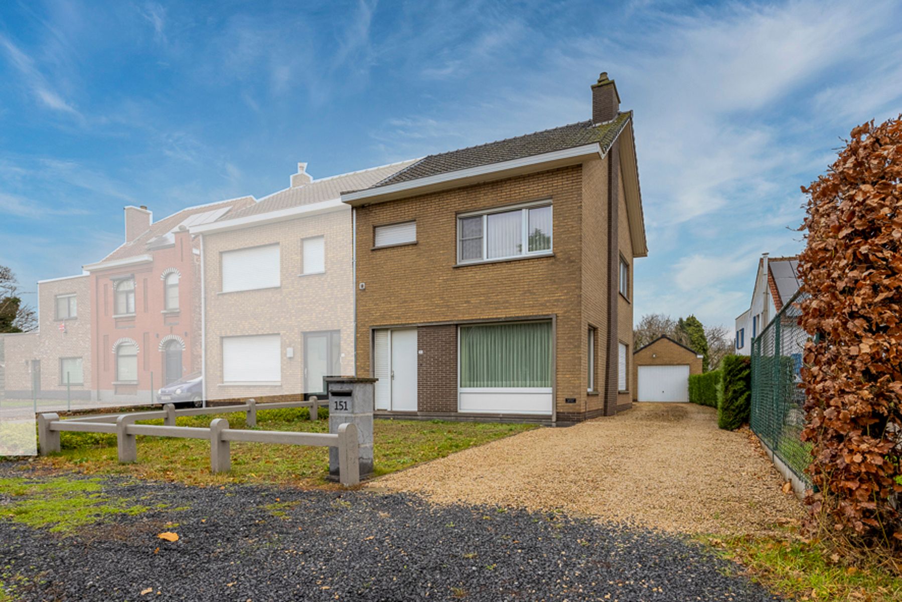 Halfopen bebouwing met 3 slpks, tuin en garage in Evergem foto 25