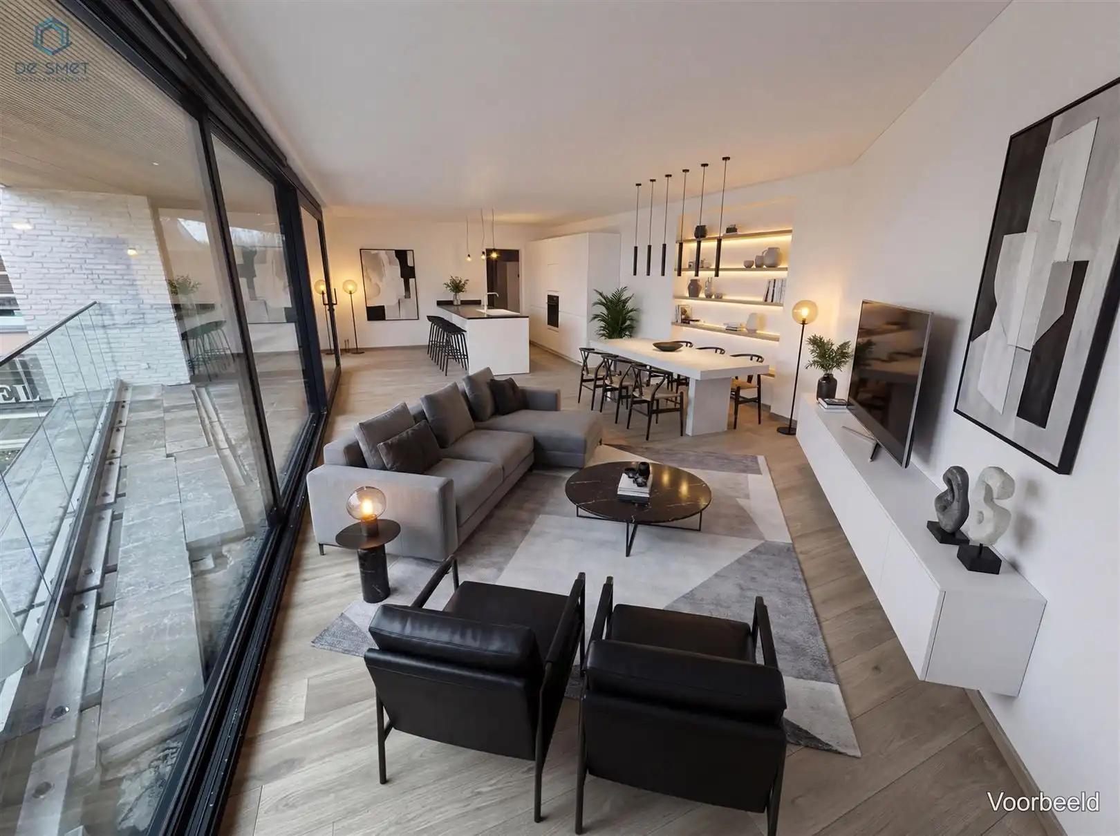 Stijlvol nieuwbouwappartement op de 1ste verdieping met 2 terrassen & 2 slaapkamers centrum Zandbergen foto 16