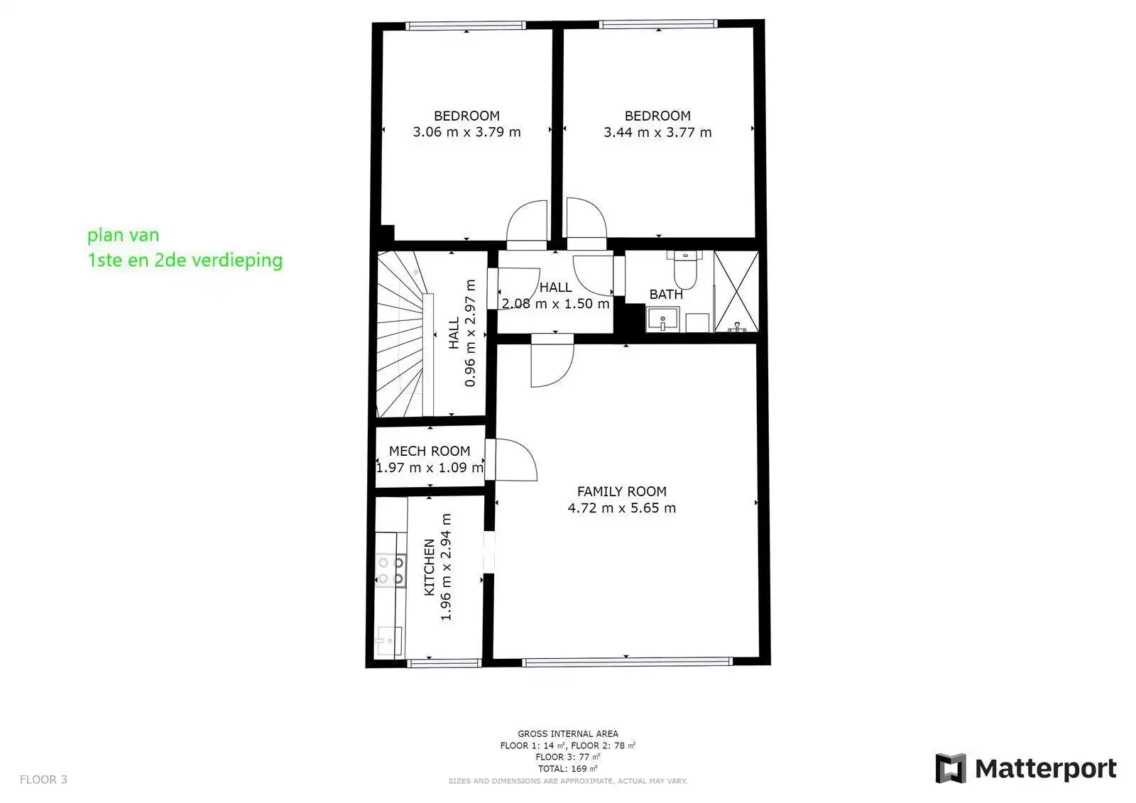 Appartement op de 2de verdieping met 2 slaapkamers foto 2