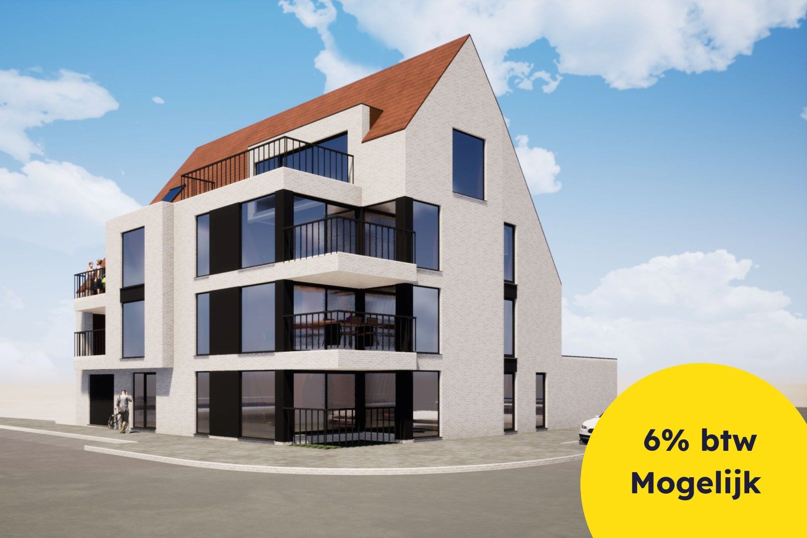 Ruime nieuwbouwappartementen op centrale ligging in hartje Oudenburg foto {{pictureIndex}}