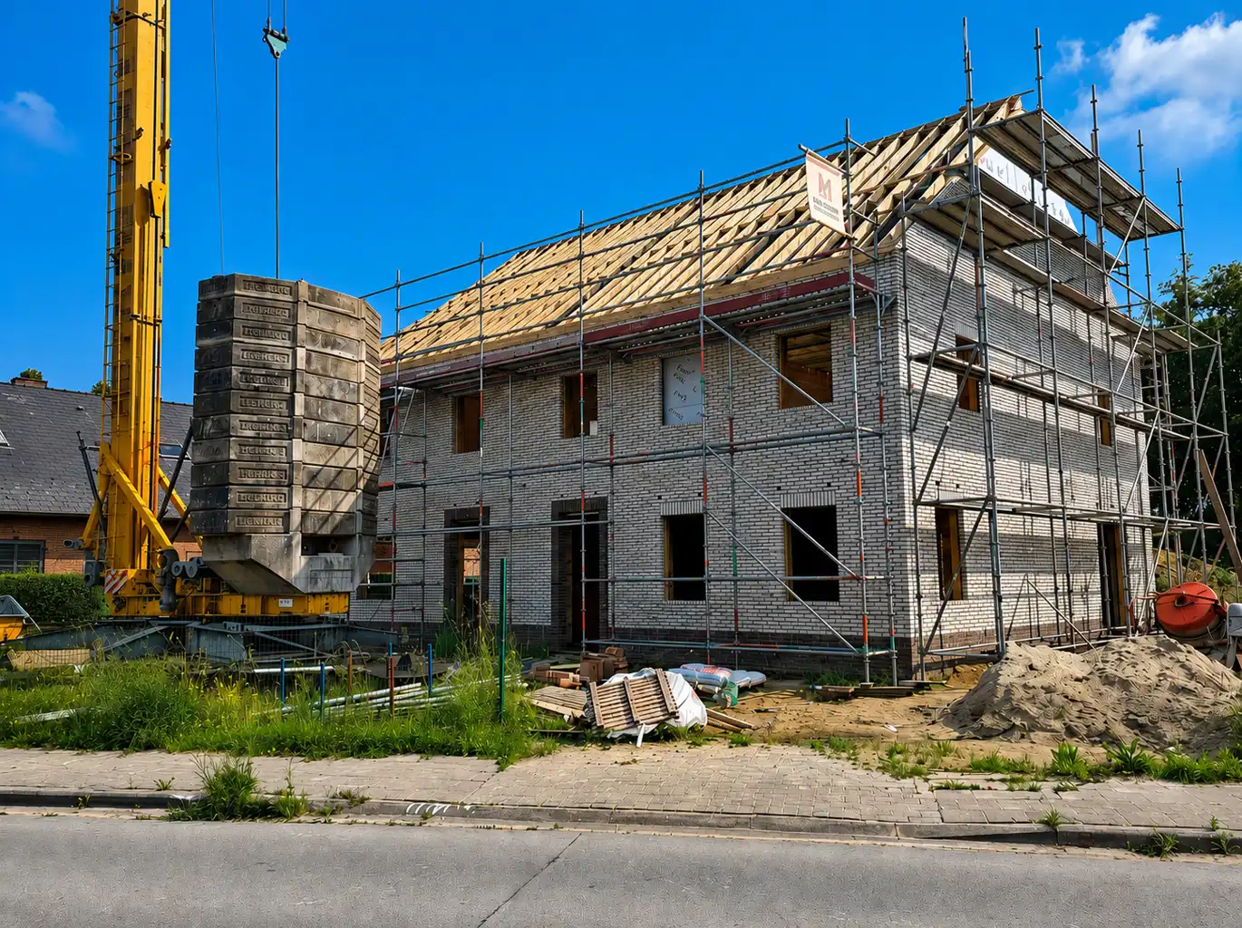 Nieuwbouwwoning in groene en rustige omgeving te Meldert foto {{pictureIndex}}
