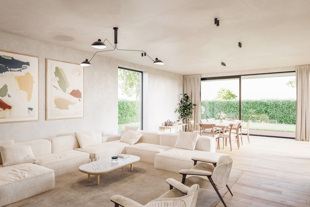 Prachtige nieuwbouw villa met zonnige tuin en terrassen op fietsafstand van de zee. foto 2