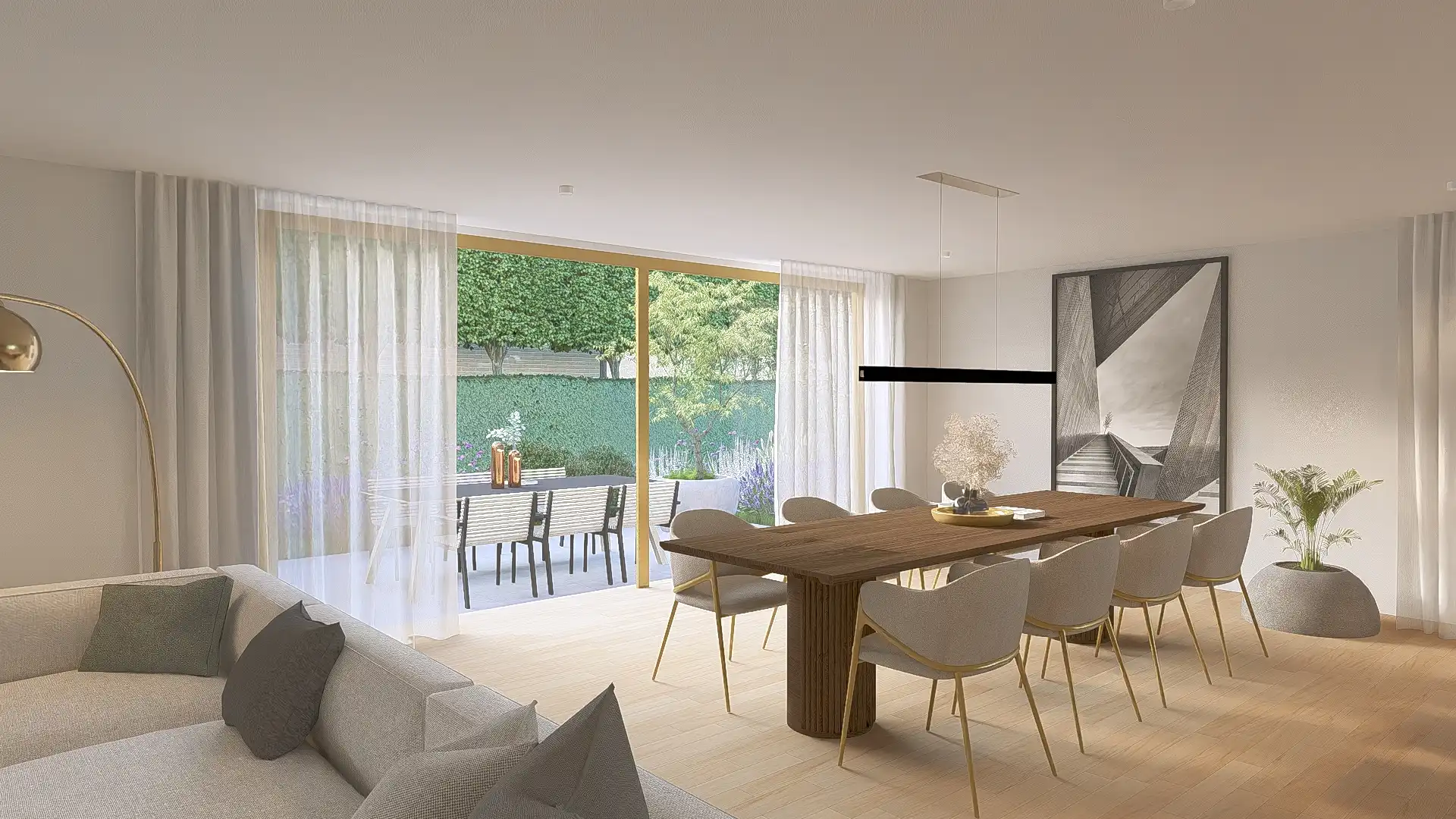 0.2 Luxueus en stijlvol nieuwb. appartement met 3 slpks, badk., dubbele garagebox en kelderberging inbegrepen in de prijs. foto 6