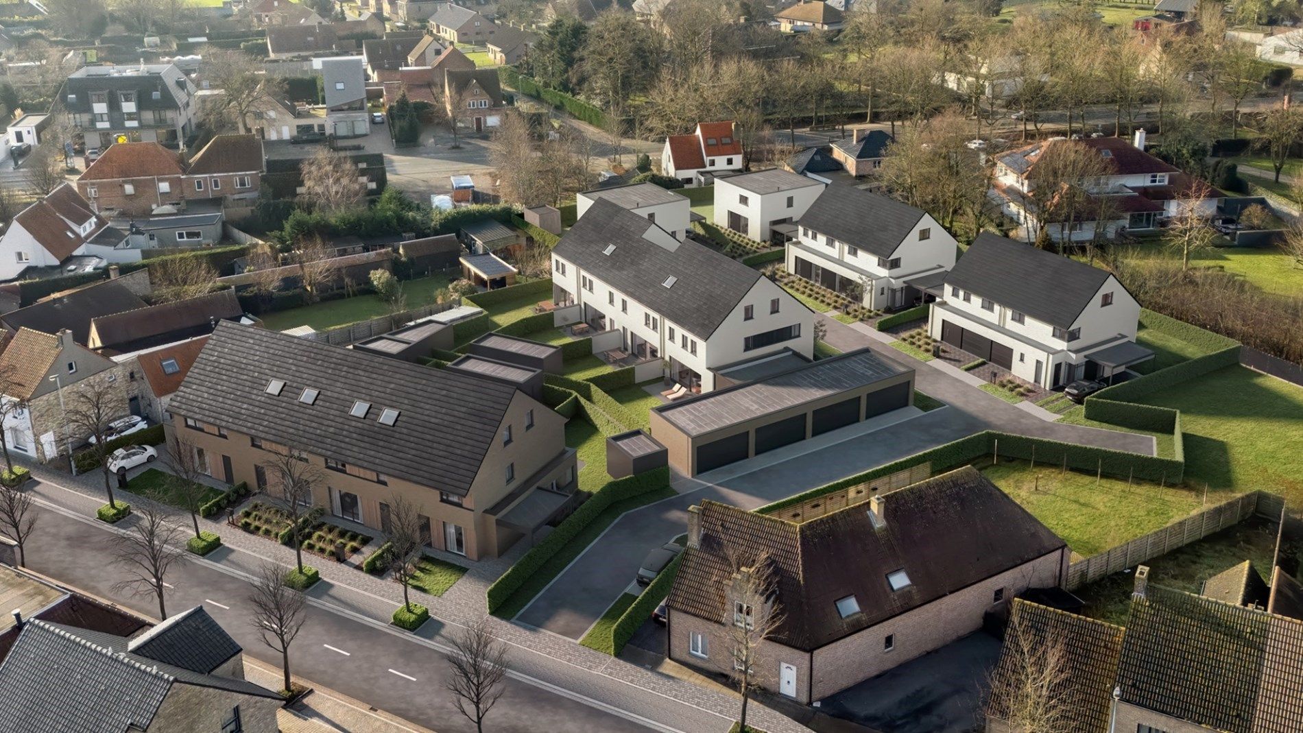 Nieuwbouwproject met mogelijkheid tot 5 slaapkamers op een uitstekende ligging in centrum Jabbeke foto 2