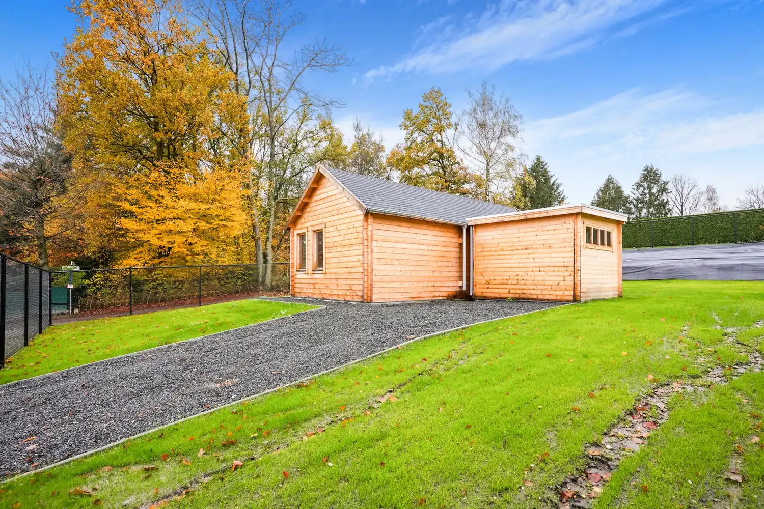 Hoofdfoto van de publicatie: Charmant en instapklaar tiny house op rustige en bosrijke locatie in Hoeselt