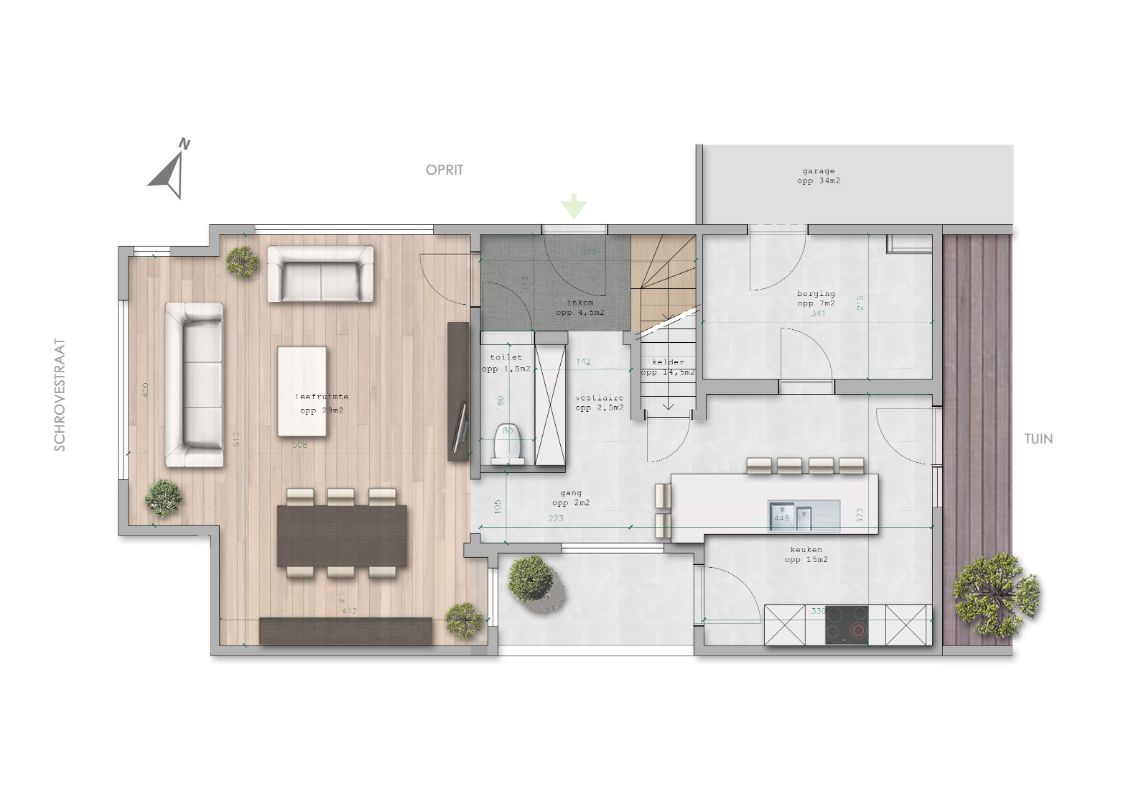 Instapklare, gerenoveerde woning met tuin en garage te Wieze. foto 25