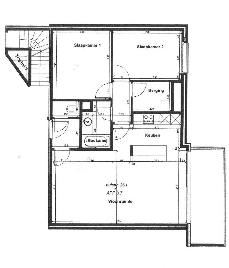 Energiezuinig appartement met 2 slpks en terras foto 24