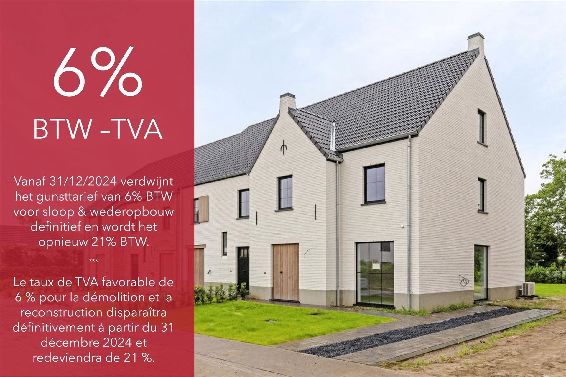 Nieuwbouw woning (2024) - mogelijkheid 6% BTW foto 1