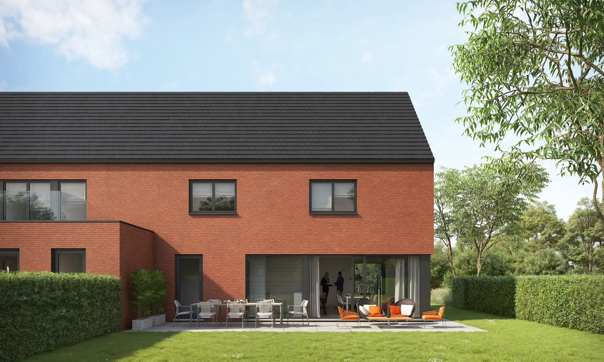 Tijdloze, halfopen nieuwbouwwoning foto 2