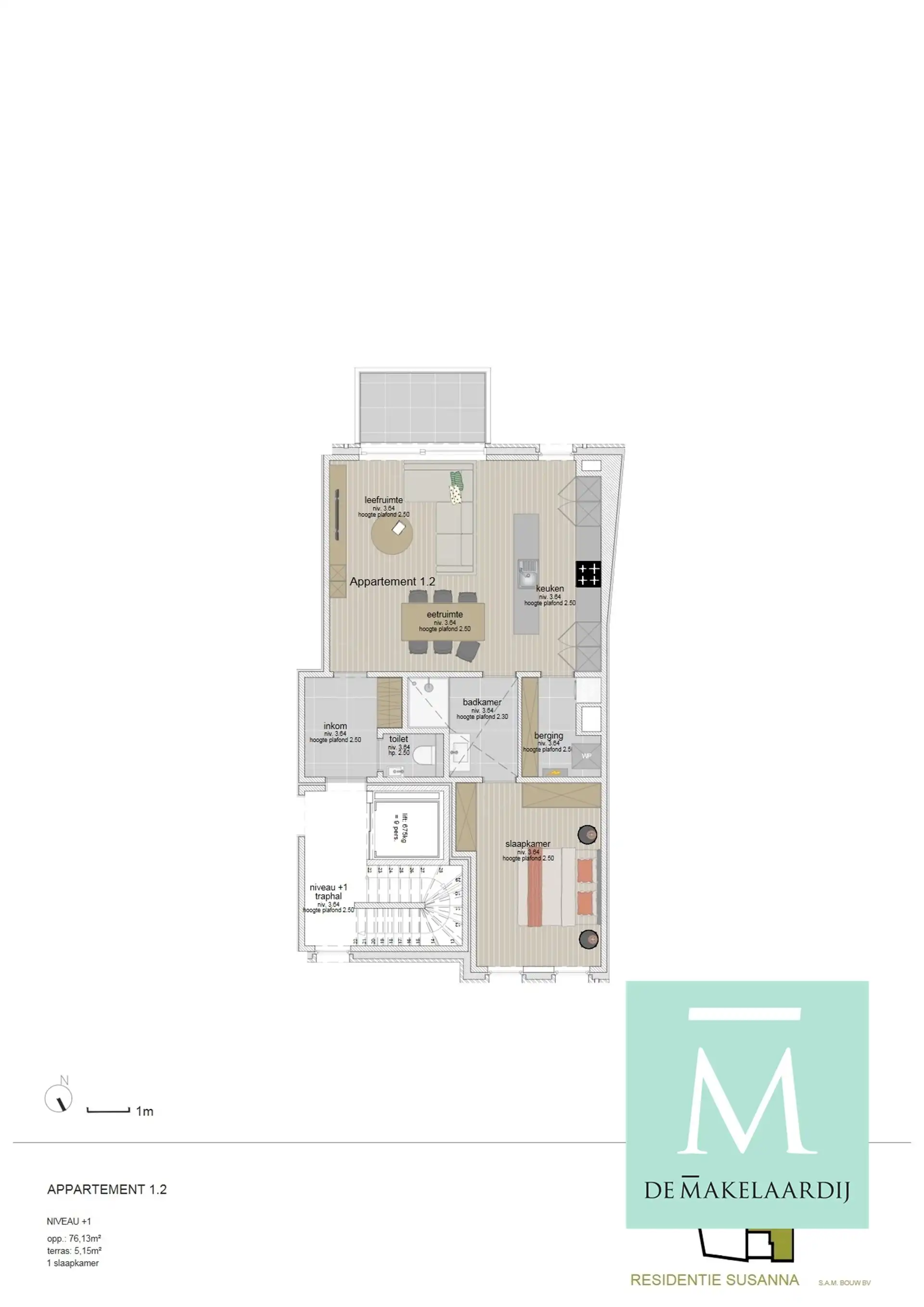 Appartement met 1 slaapkamer gelegen op de Markt van Sint-Katelijne-Waver foto 3