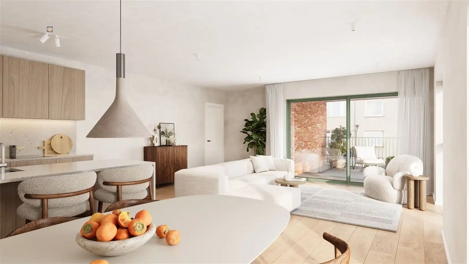 Stijlvol appartement op de tweede verdieping met twee slaapkamers en buitenruimtes foto 10