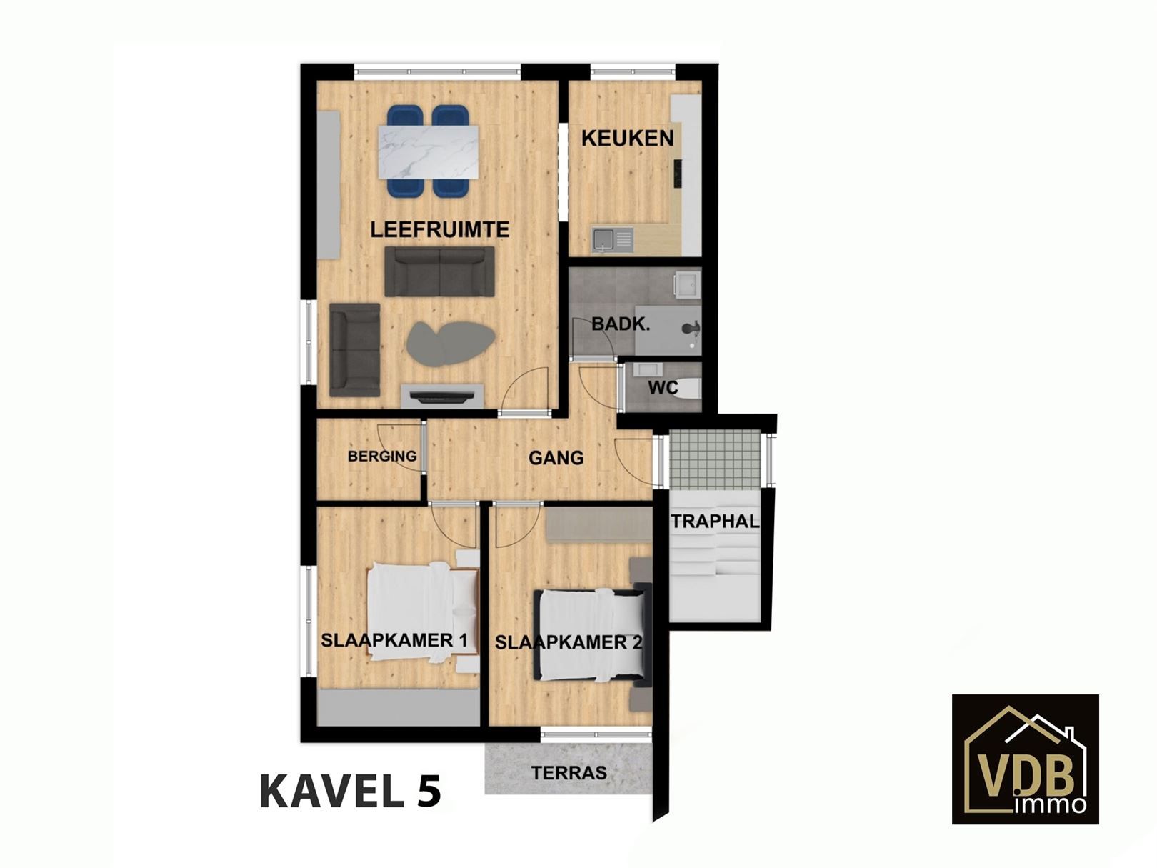 GERENOVEERD APPARTEMENT - 2 SLAAPKAMERS foto 25