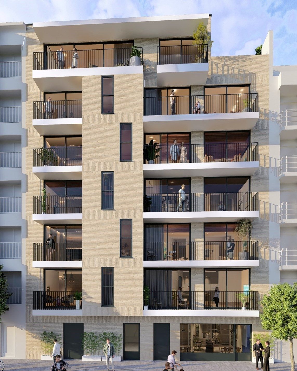 Ocean 4 – Hedendaags wonen in het hart van Oostende foto {{pictureIndex}}