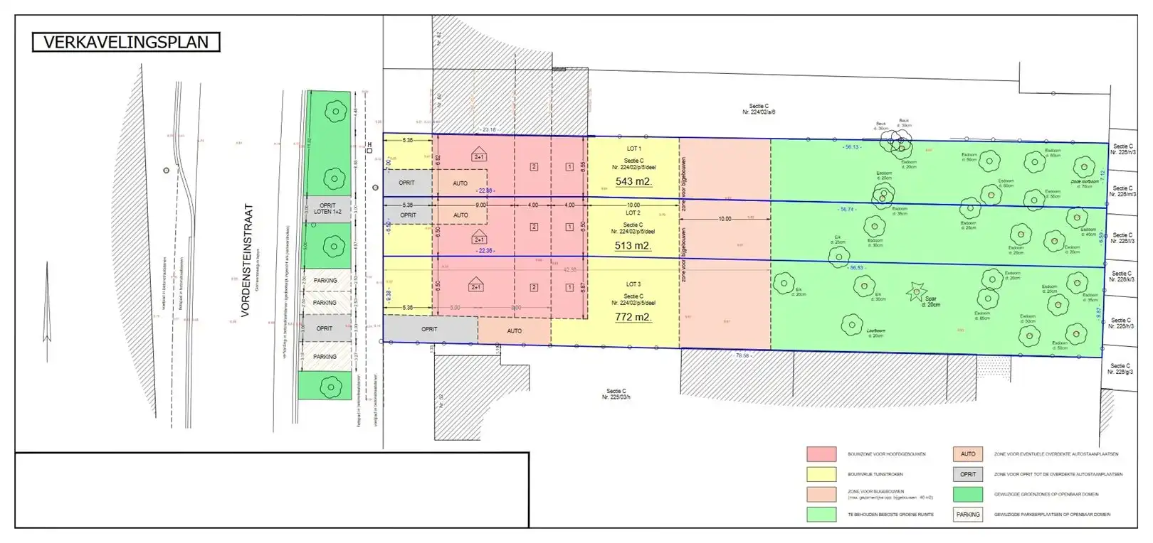 Grote half open bouwgrond in hartje Schoten foto 3