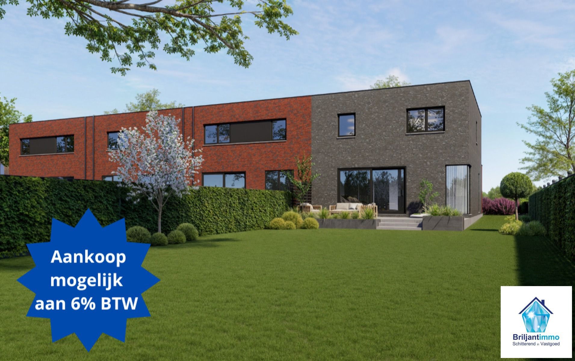 NIEUW te bouwen HOB in zwart-rode gevelsteen+inpandige garage foto 12