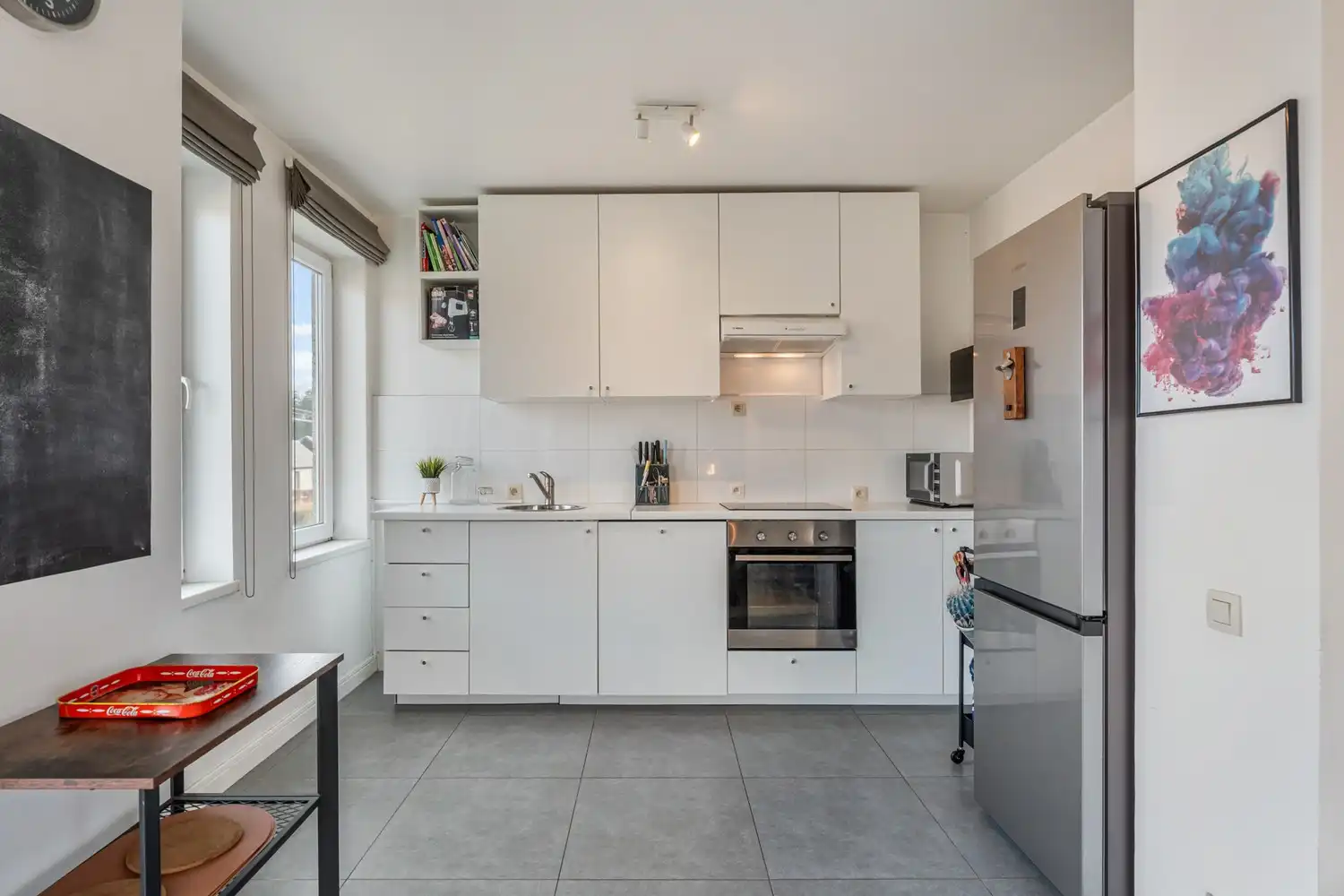 Gerenoveerd en lichtrijk appartement met 2 mooie slaapkamers, een ruim terras en een garagebox te Herent! foto 7