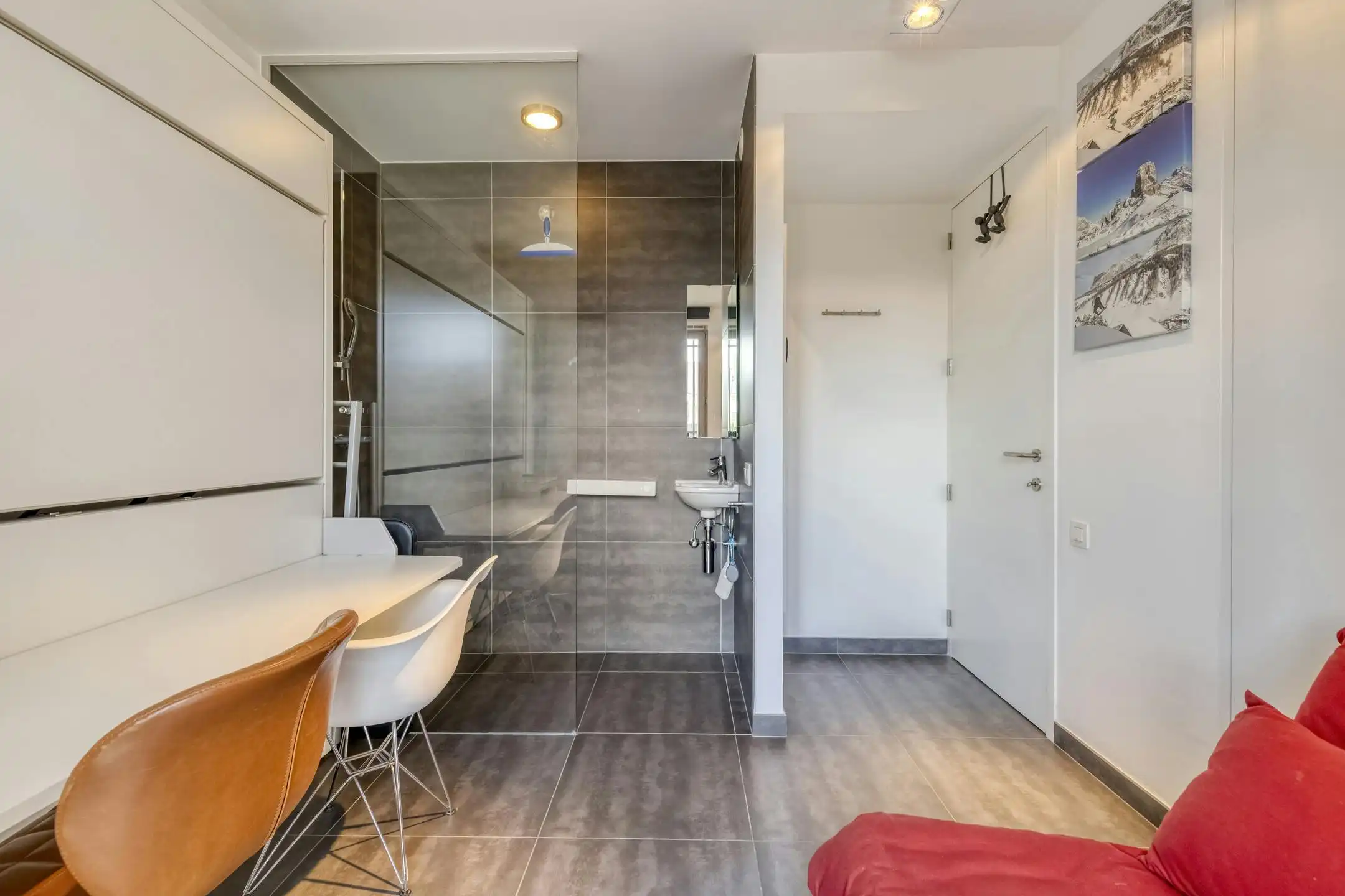 Modern appartement van Rietveld vlakbij zee in Sint-Idesbald foto 8