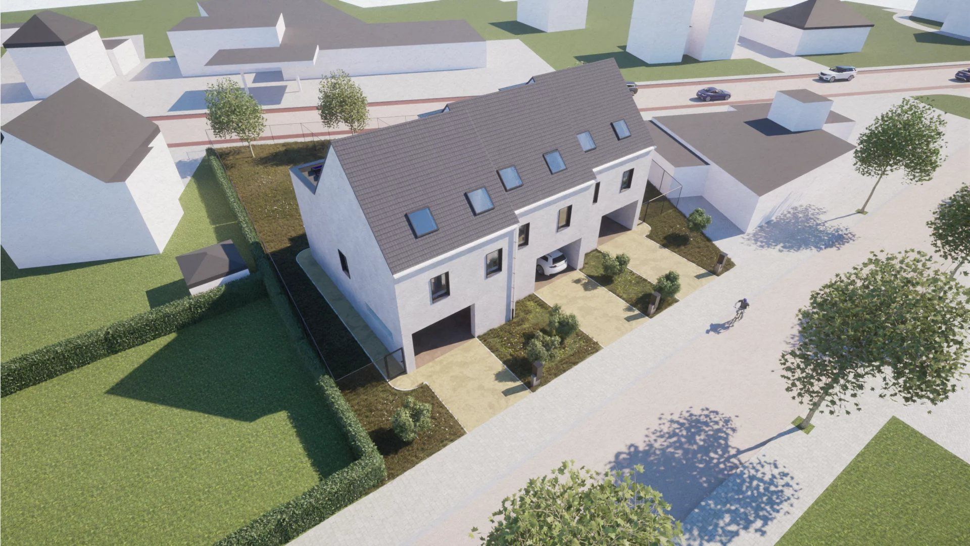 3 geschakelde woningen met tuin. Luxe afwerking! foto 5