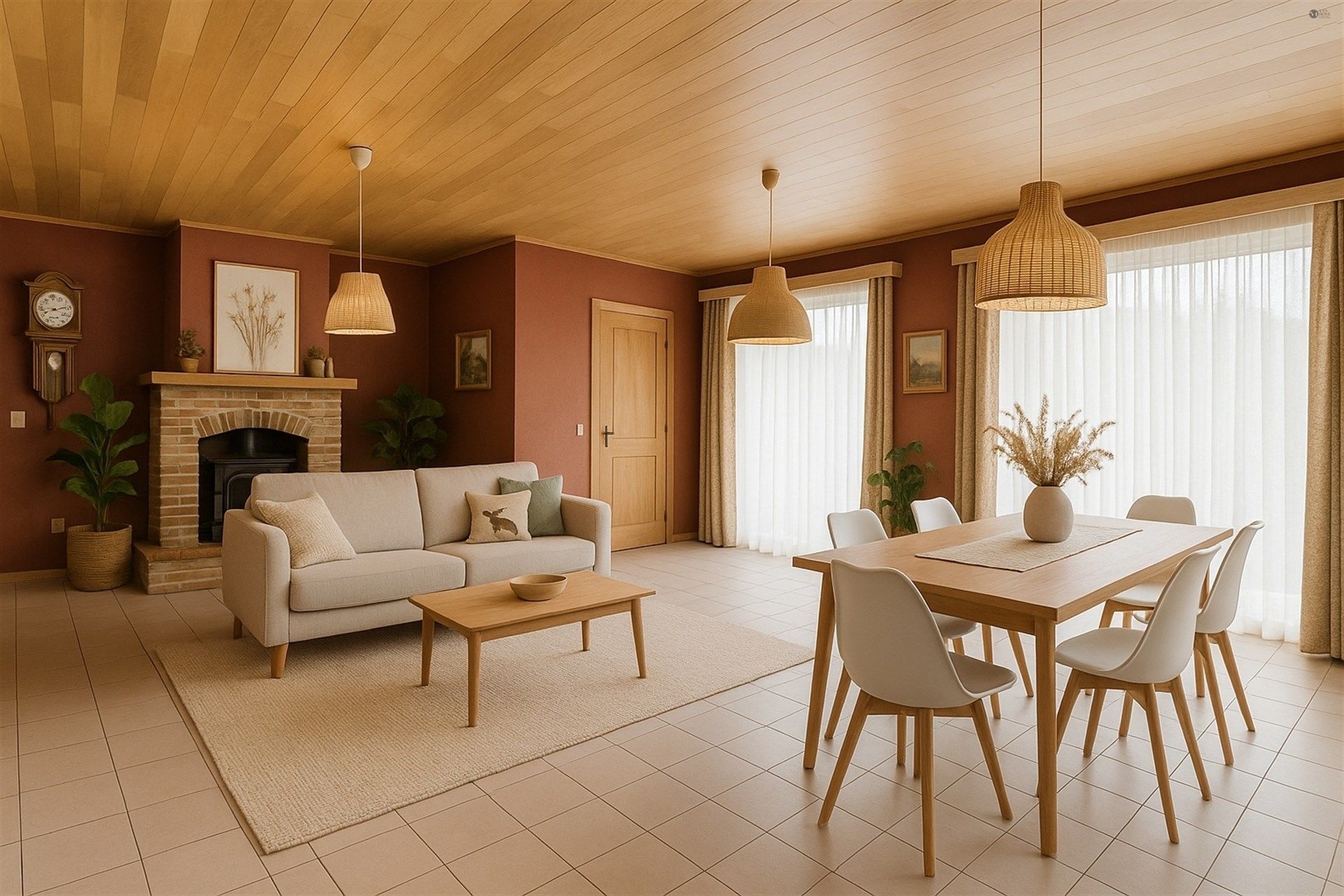 Open bebouwing/bungalow met garage op perceel van 1038m² foto 2