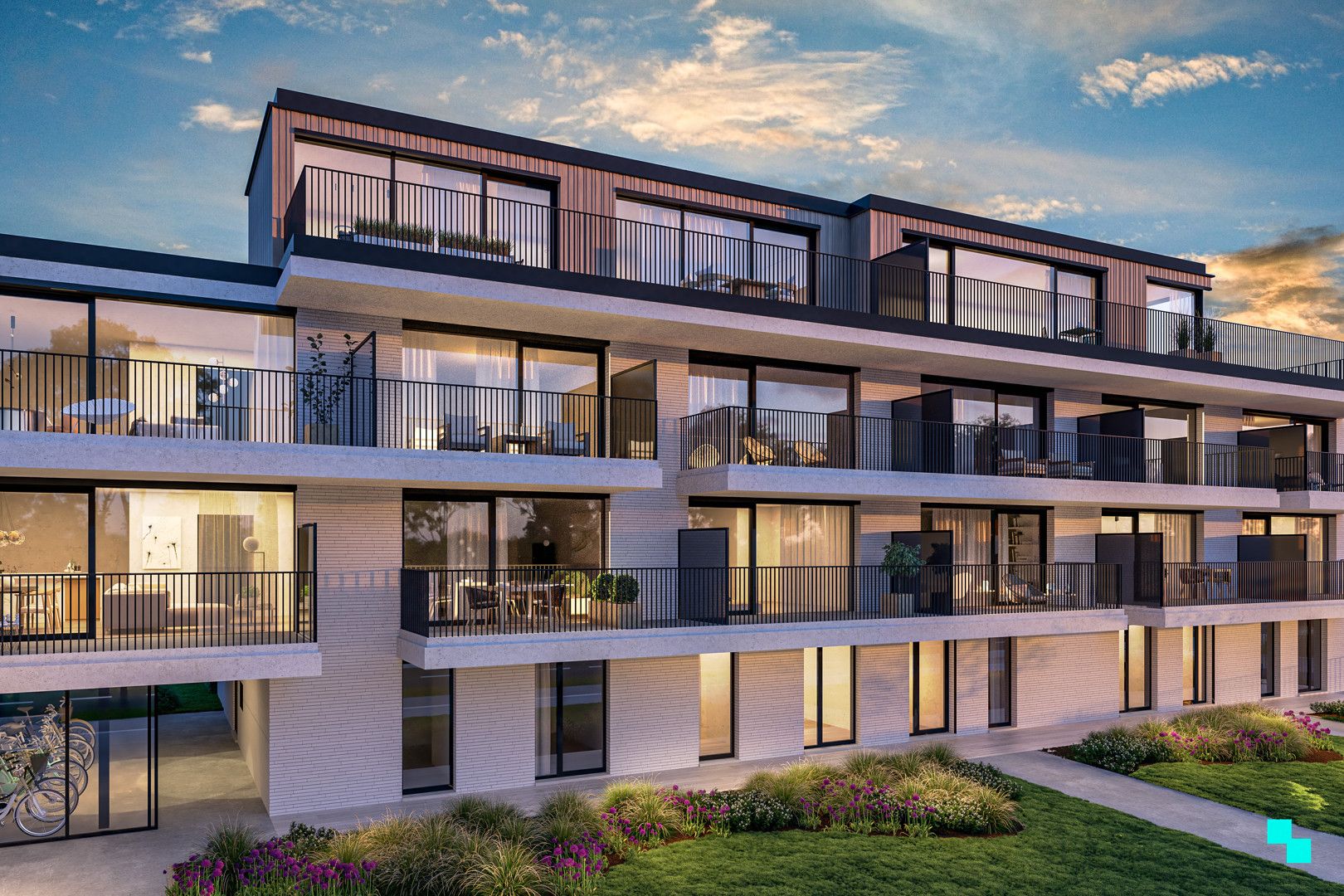 Een modern woonproject tussen Merelbeke en Gent foto {{pictureIndex}}