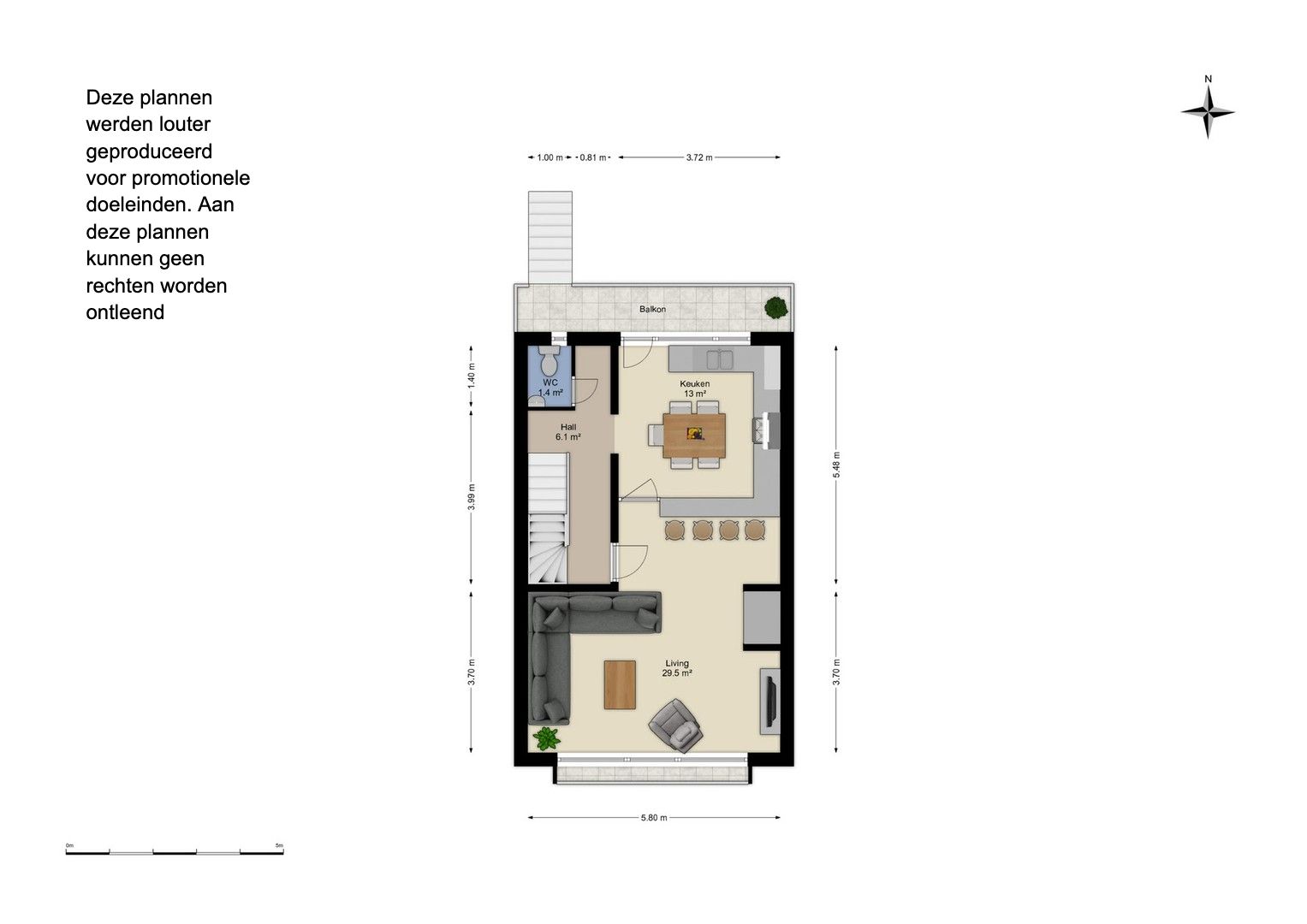 Praktische bel-etagewoning met 3 slaapkamers en tuin. foto 25