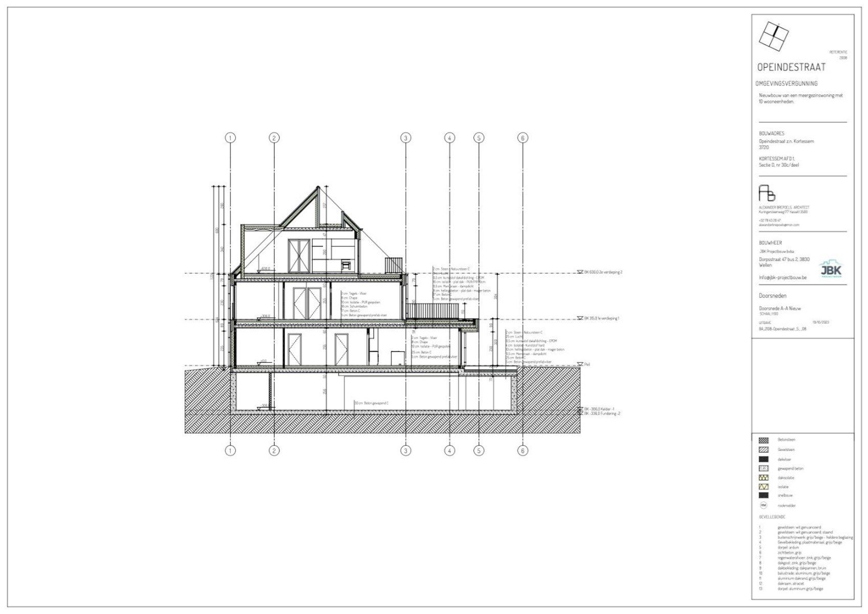 Residentie Van Bellis: Nieuwbouw Benedenwoning met tuin in Kortessem, 2 slaapkamers, Energielabel A, 110m², bouwjaar 2024, zuidelijke tuinoriëntatie, 1 parkeerplaats en 1 berging inbegrepen foto 9