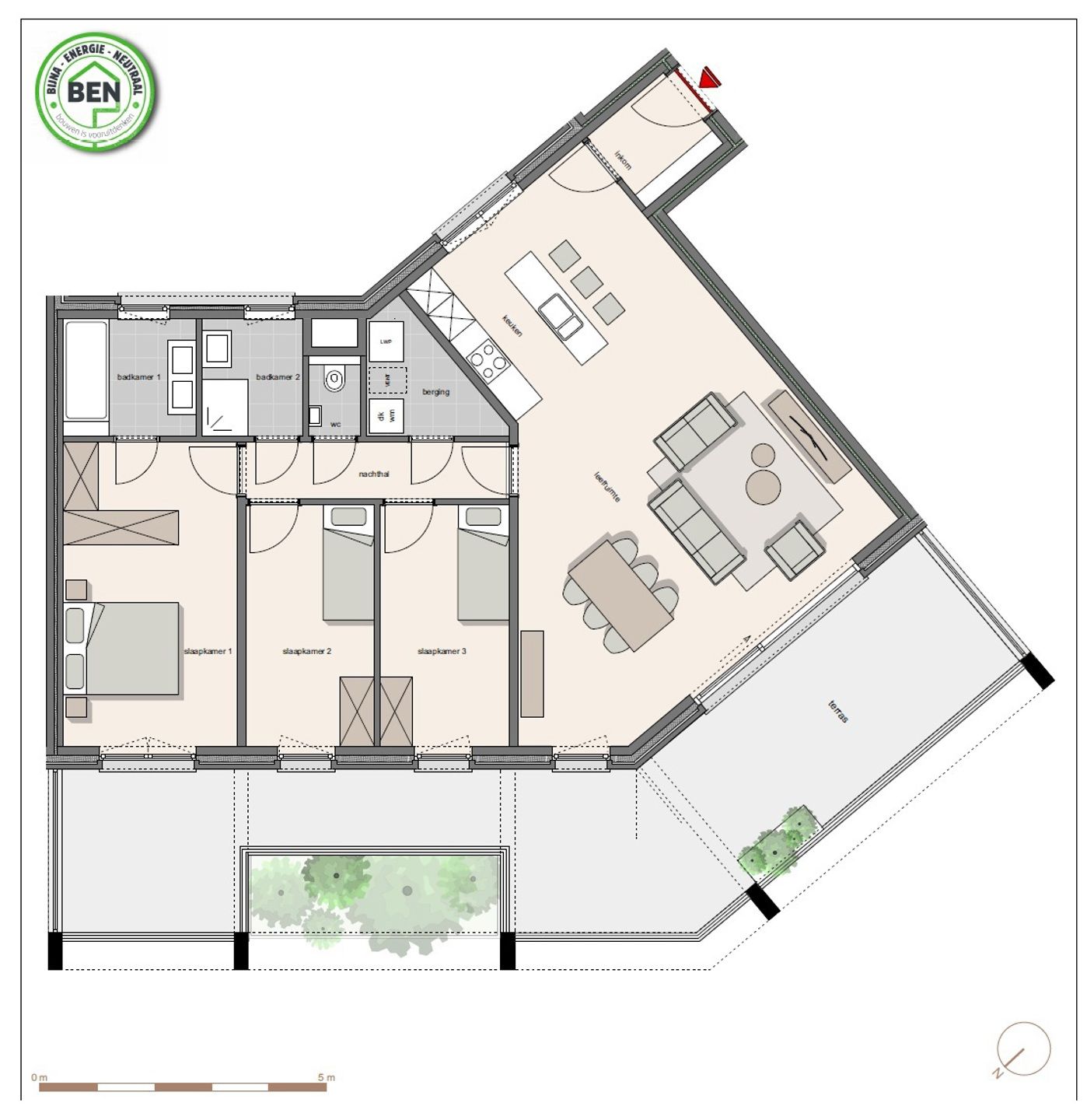 Nieuwbouw penthouse van 121m² met terras van 46m²  foto 3