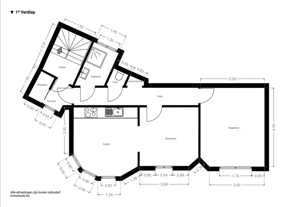 Charmant éénslaapkamer appartement met tuin foto 11