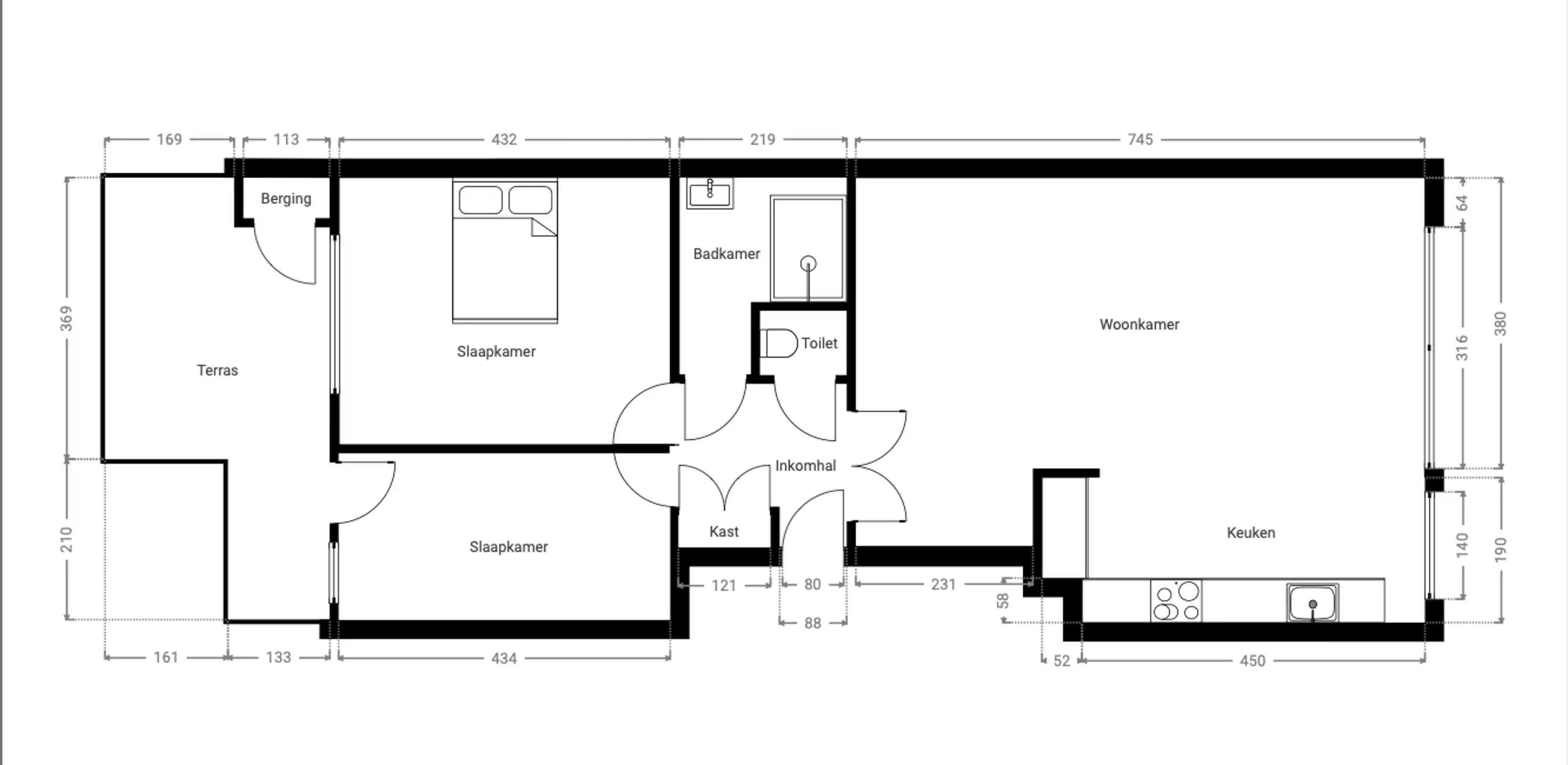Gerenoveerd appartement nabij een groene omgeving foto 15
