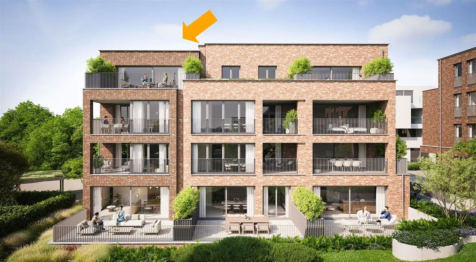 Penthouse van 100m² met 2slk en zonneterras foto 4