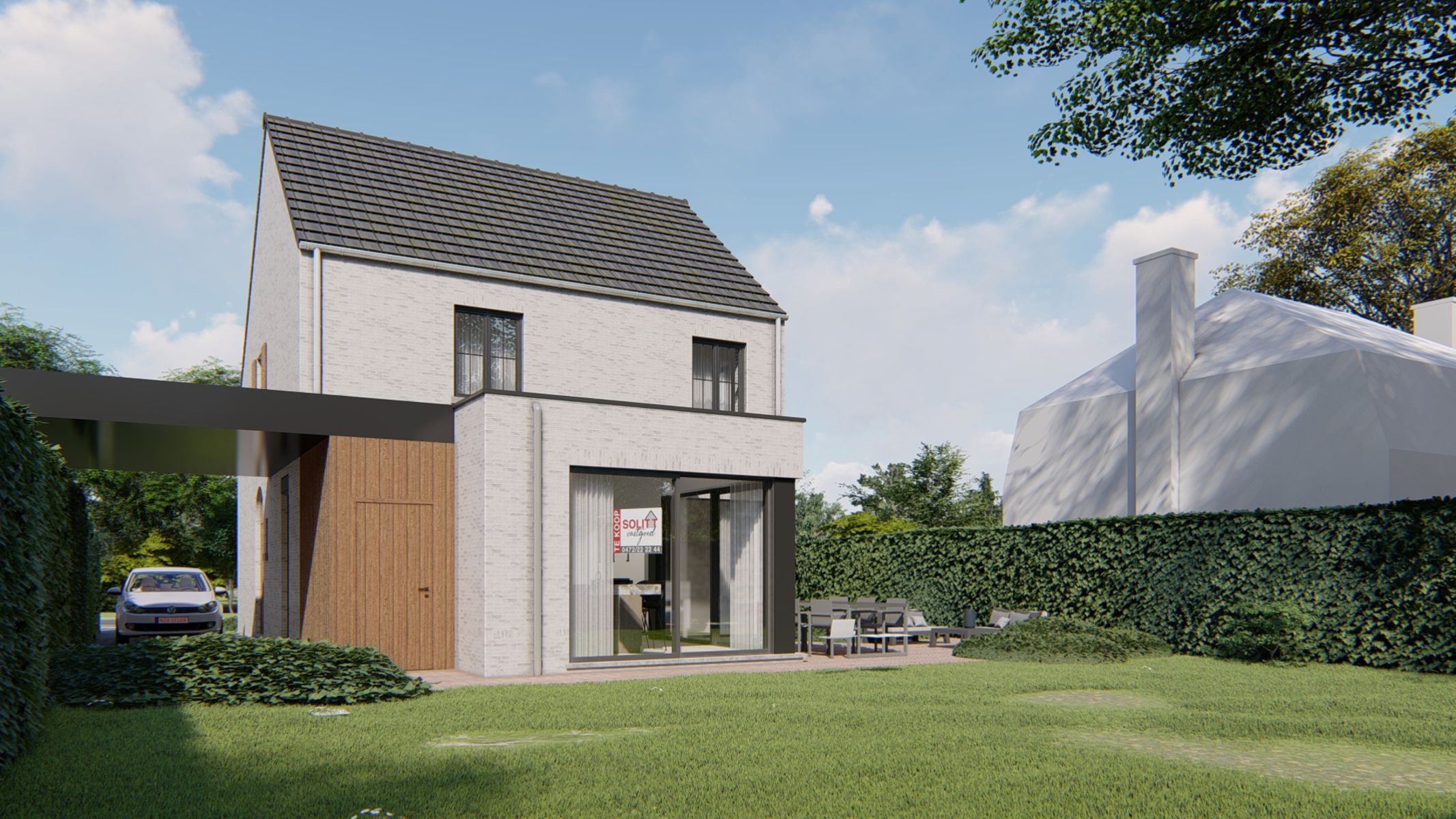 Open nieuwbouwwoning met 4/5 slpk, mooie tuin en carport foto 3