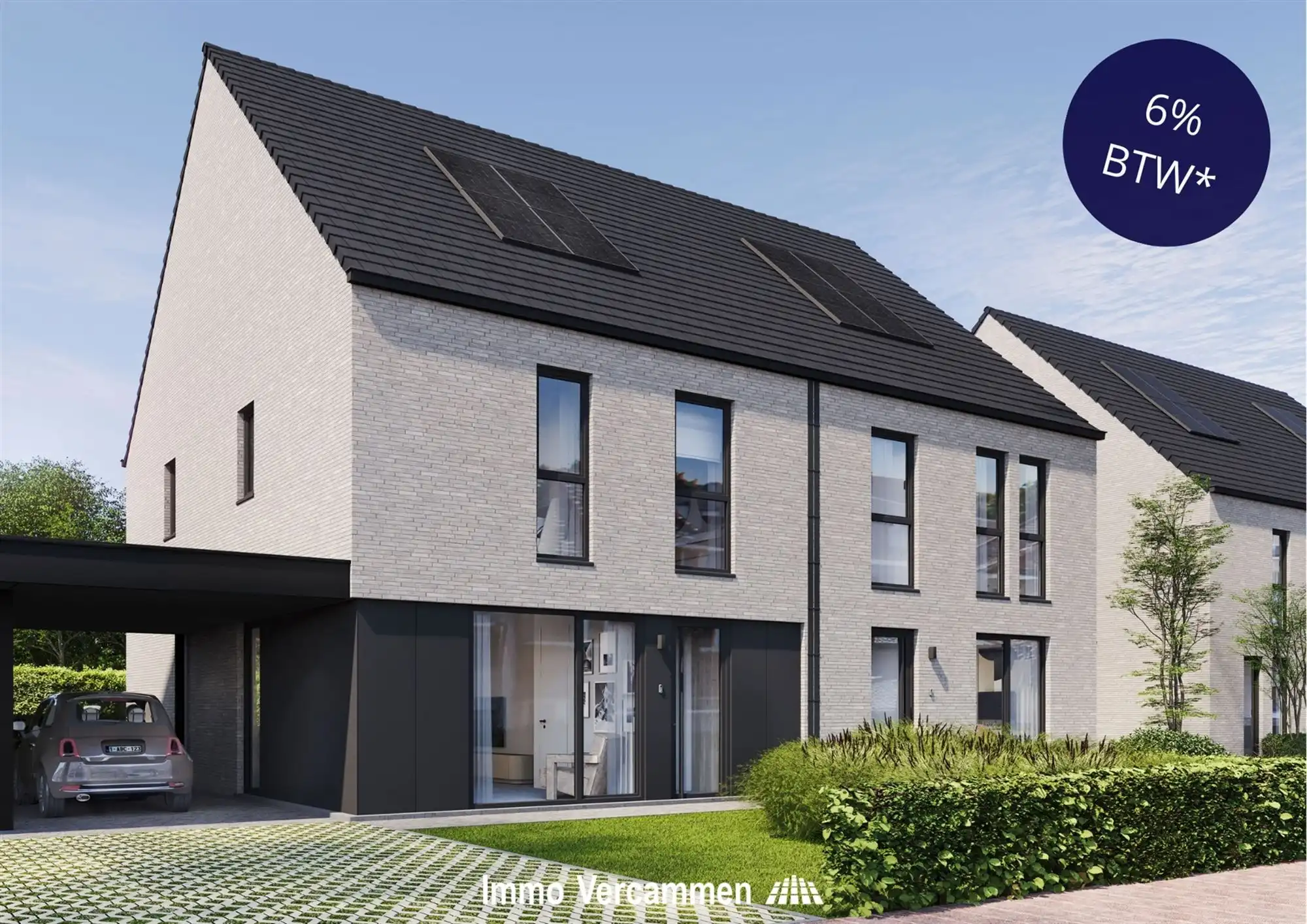 Kwalitatief afgewerkte, halfopen bebouwing te Putte foto {{pictureIndex}}