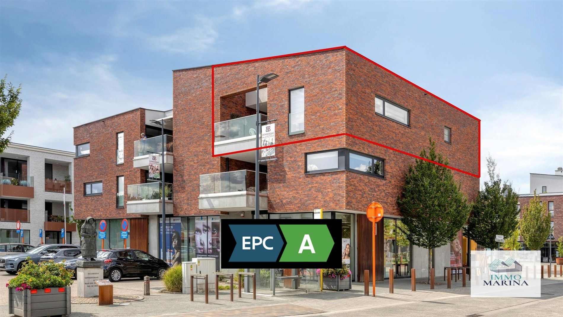 Instapklaar ruim 2 slpk app met terras in centrum Begijnendijk foto {{pictureIndex}}