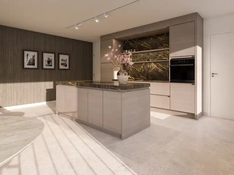 MOGELIJKHEID AANKOOP NIEUWBOUW à 6% BTW - LUXUEUS PENTHOUSE TE KOOP OP TOPLOCATIE IN LOCHRISTI (WACHTEBEKE) - PRIJS INCLUSIEF ONDERGRONDSE PARKEERPLAATS EN KELDERBERGING foto 10