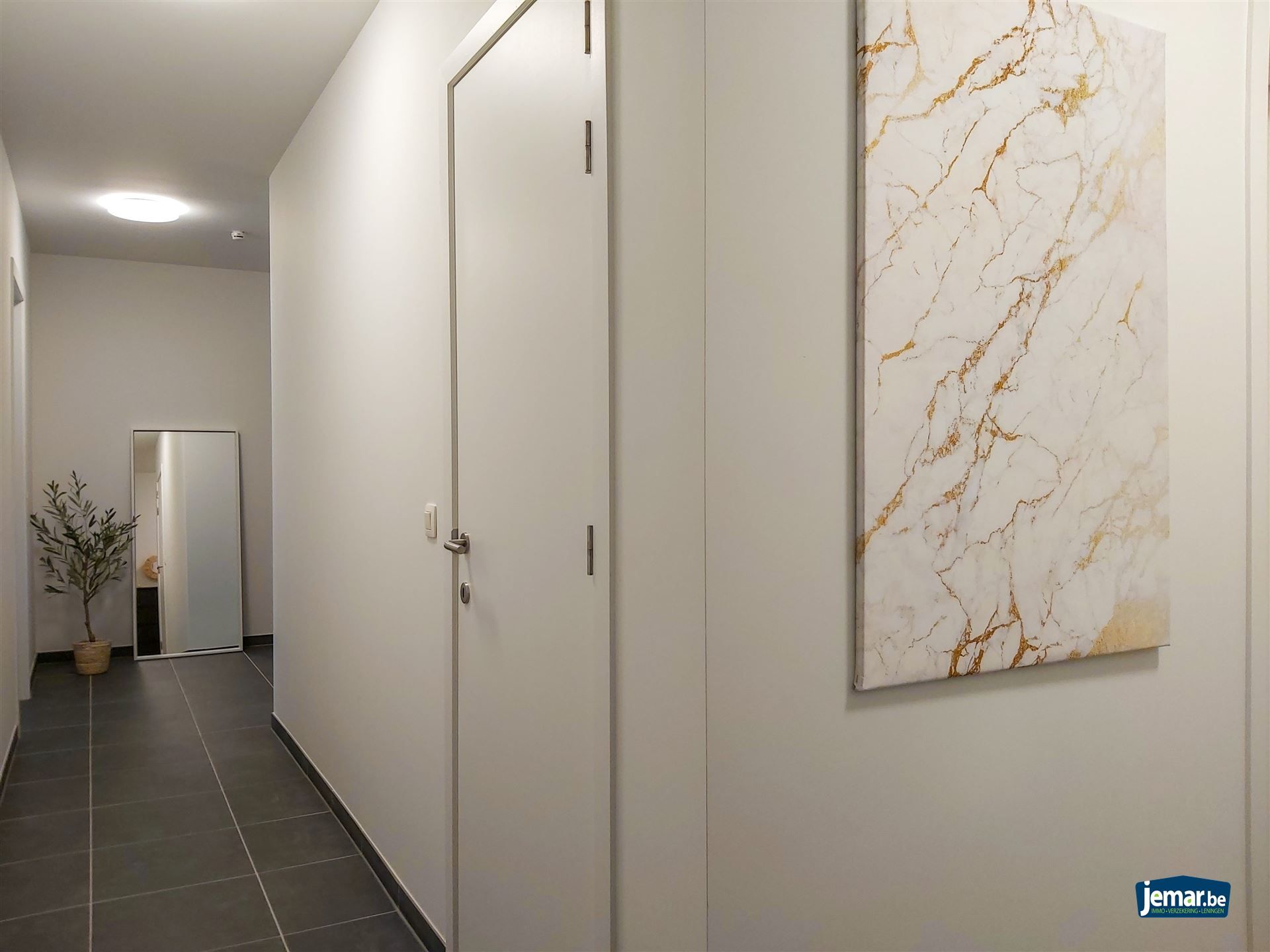 Instapklaar, gelijkvloers en energiezuinig appartement met terras en autostaanplaats in Opgrimbie! foto 7