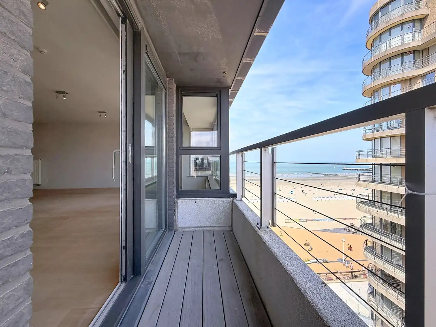 Penthouse met zijdelings zeezicht en panoramisch uitzicht over Nieuwpoort foto 4
