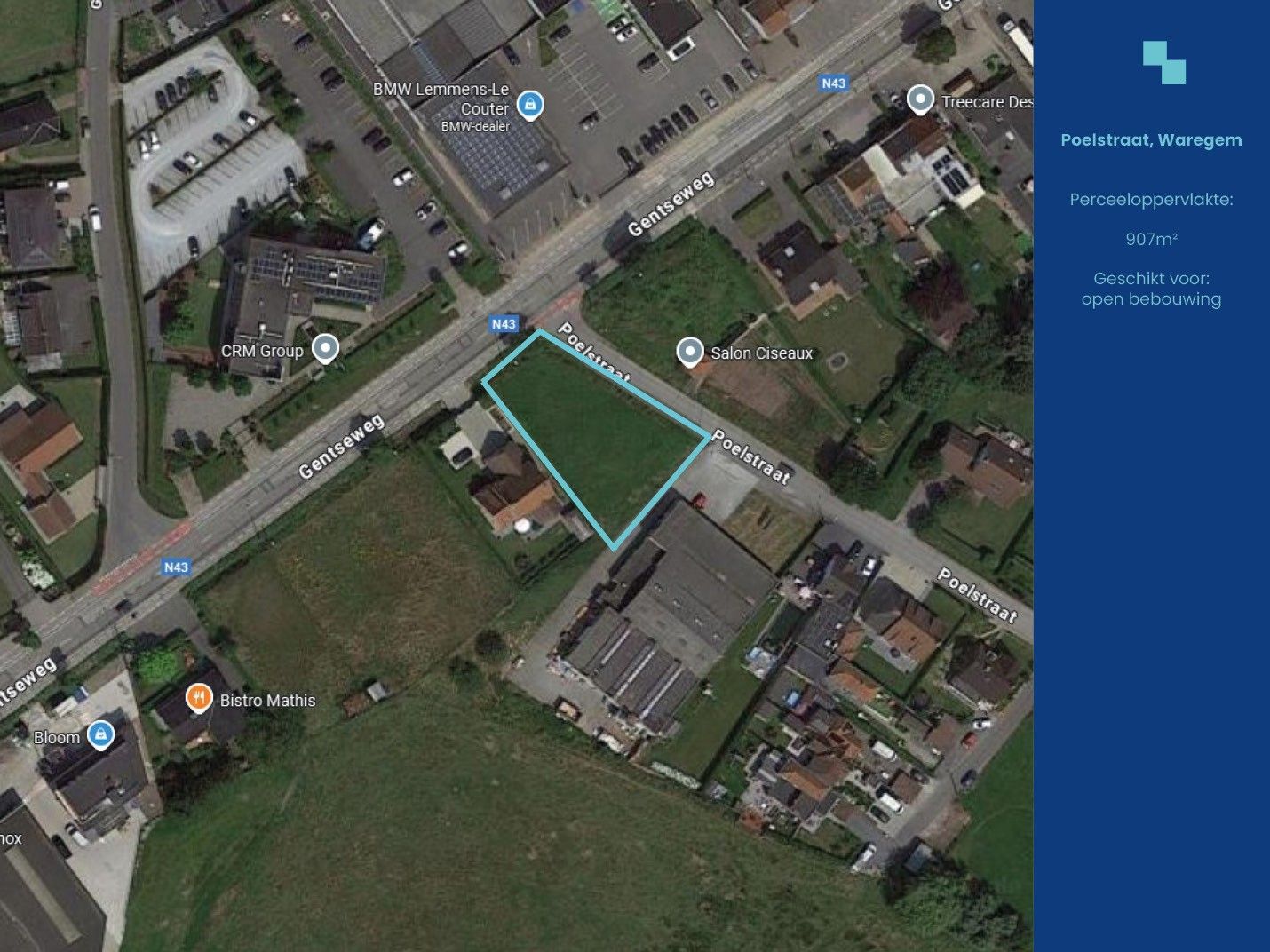 Prachtig stuk bouwgrond te Waregem foto 3